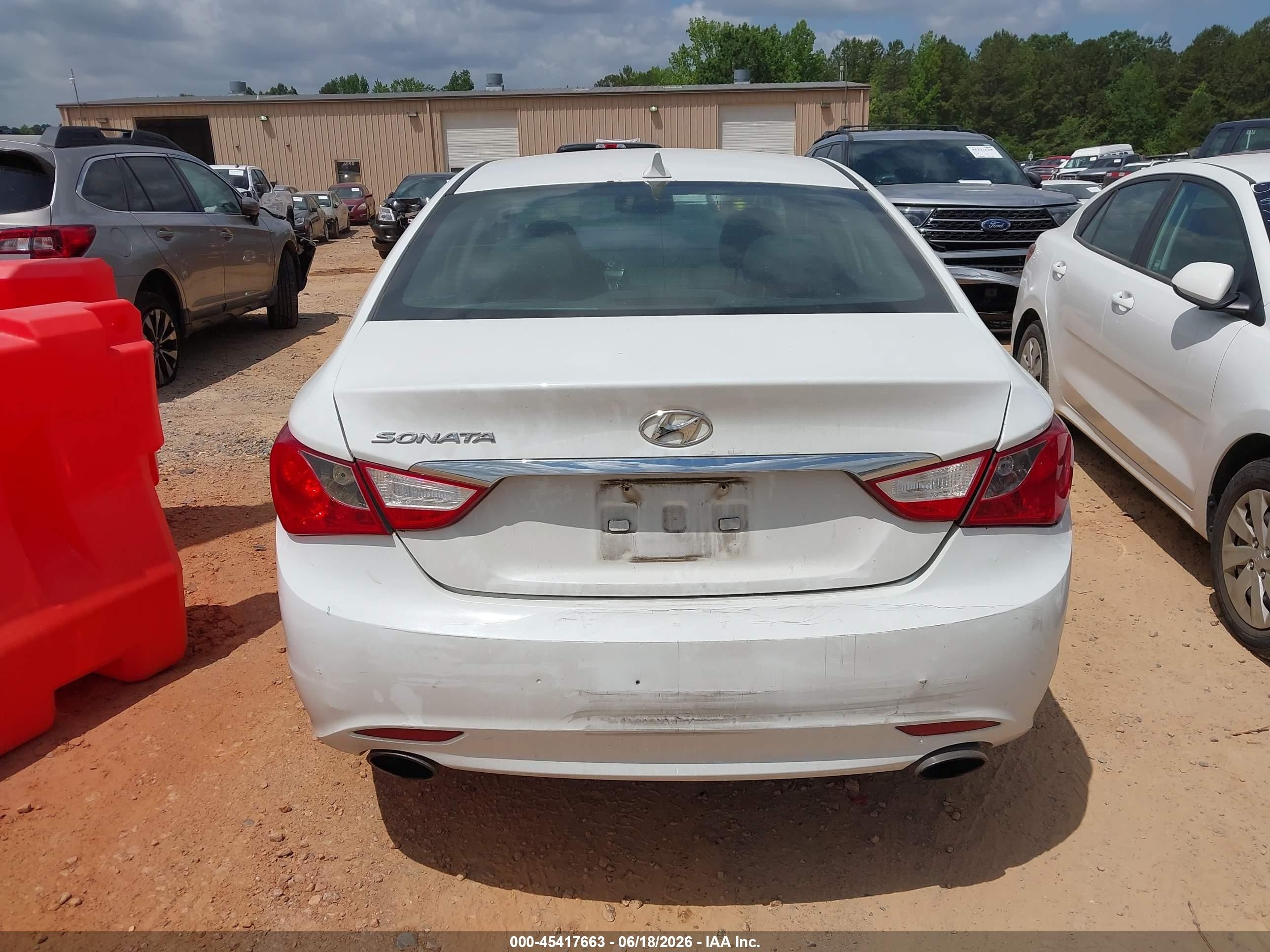 2011 Hyundai Sonata Se White vin: 5NPEC4AC9BH305824