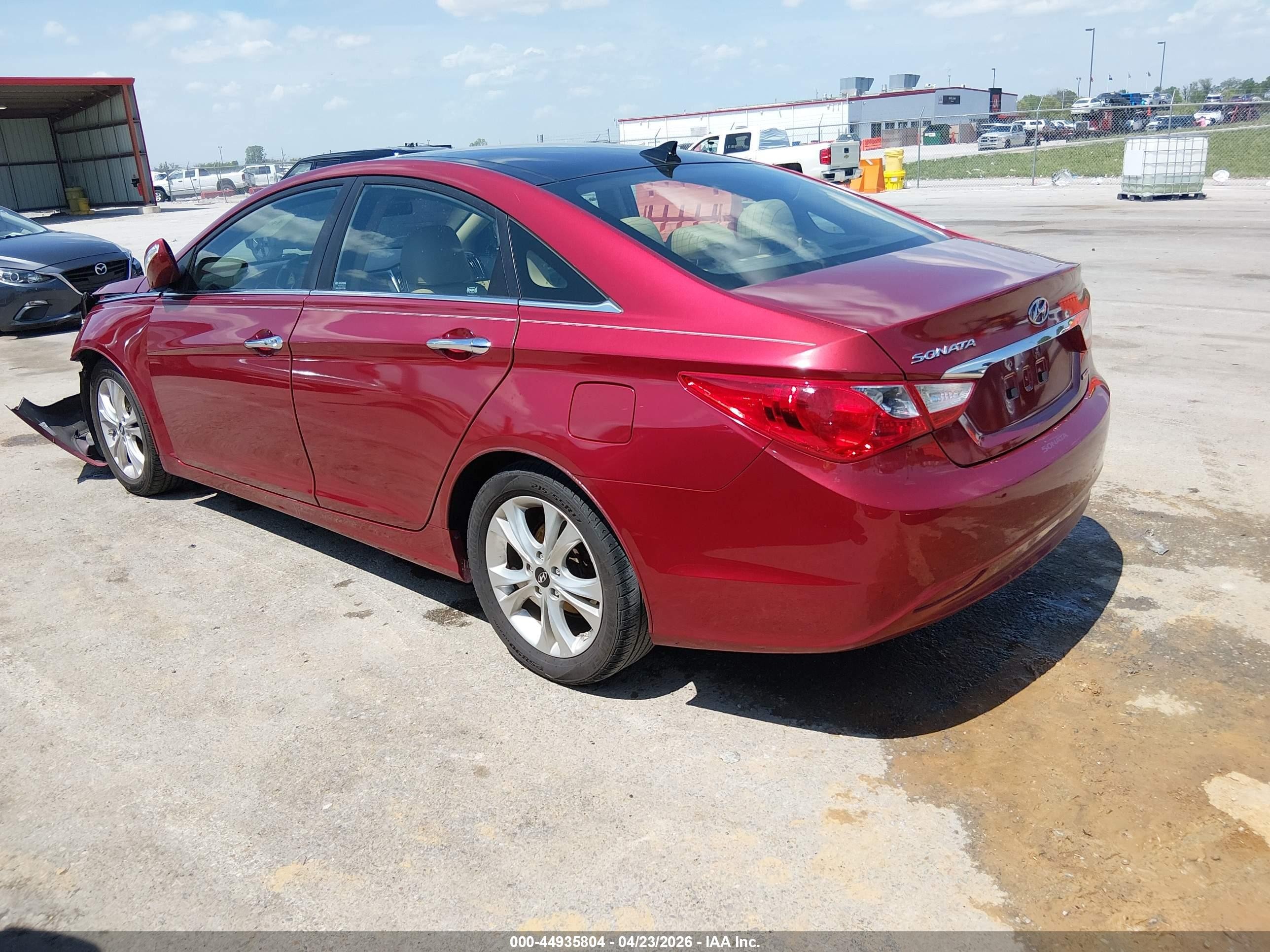 2012 Hyundai Sonata Limited Red vin: 5NPEC4AC9CH340056