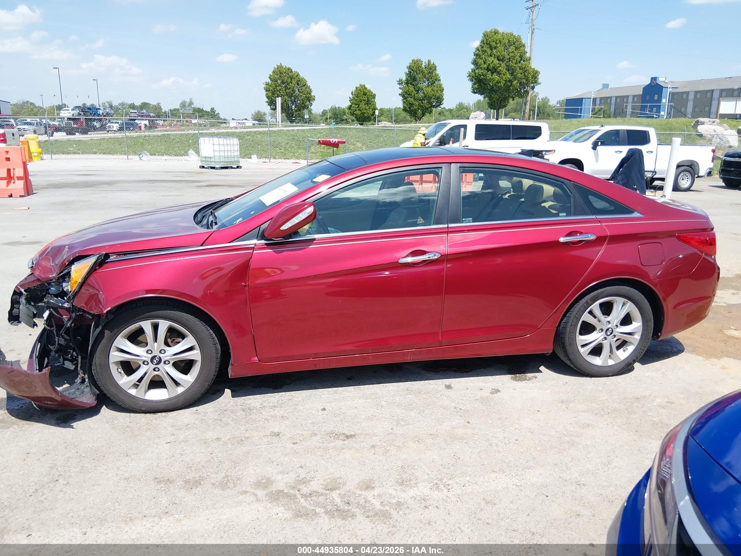 2012 Hyundai Sonata Limited Red vin: 5NPEC4AC9CH340056