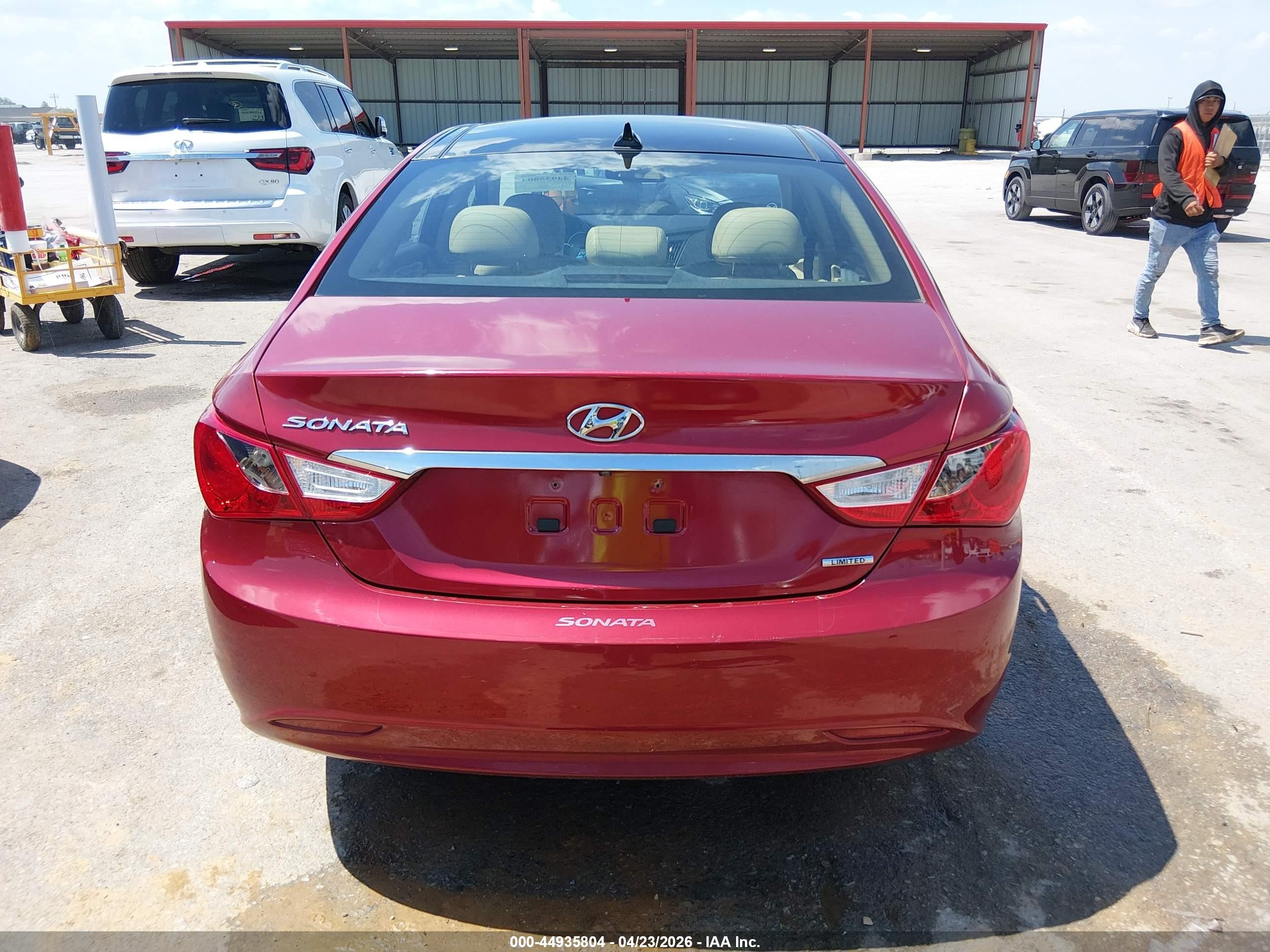 2012 Hyundai Sonata Limited Red vin: 5NPEC4AC9CH340056