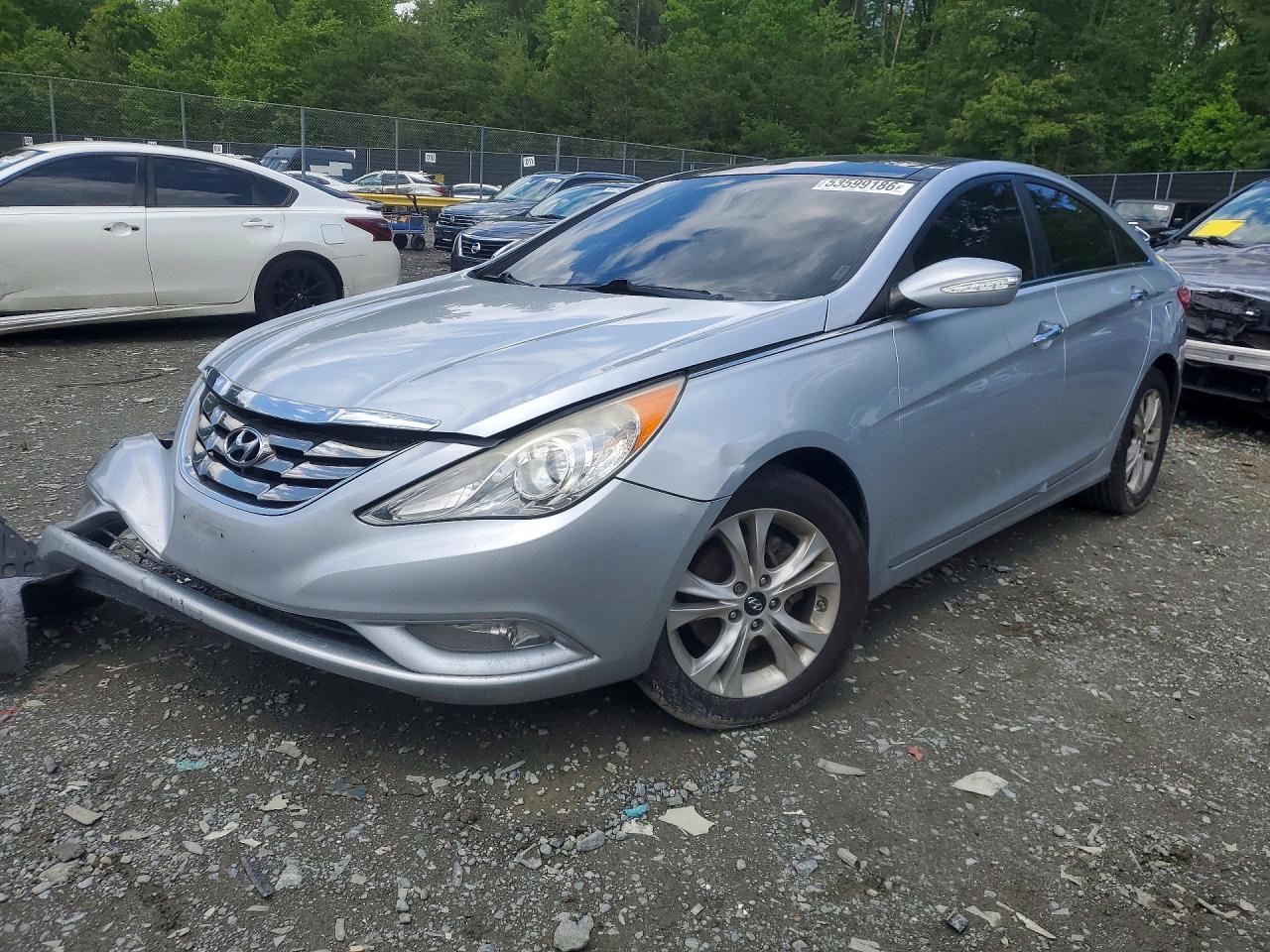 2012 Hyundai Sonata Limited Silver vin: 5NPEC4AC9CH357360