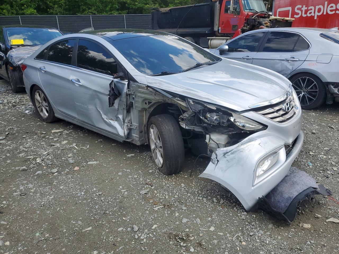 2012 Hyundai Sonata Limited Silver vin: 5NPEC4AC9CH357360