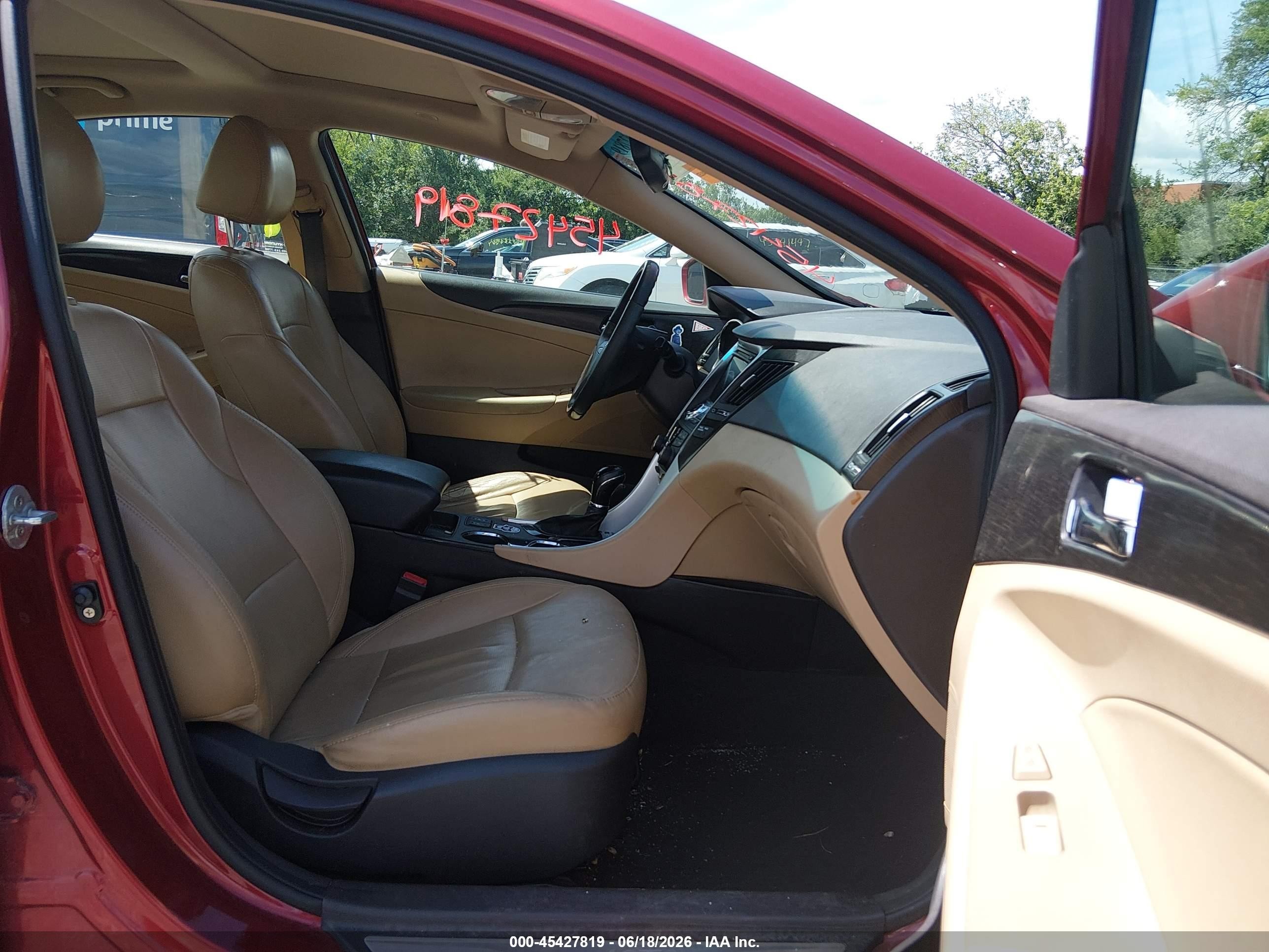 2012 Hyundai Sonata Limited Red vin: 5NPEC4AC9CH357939