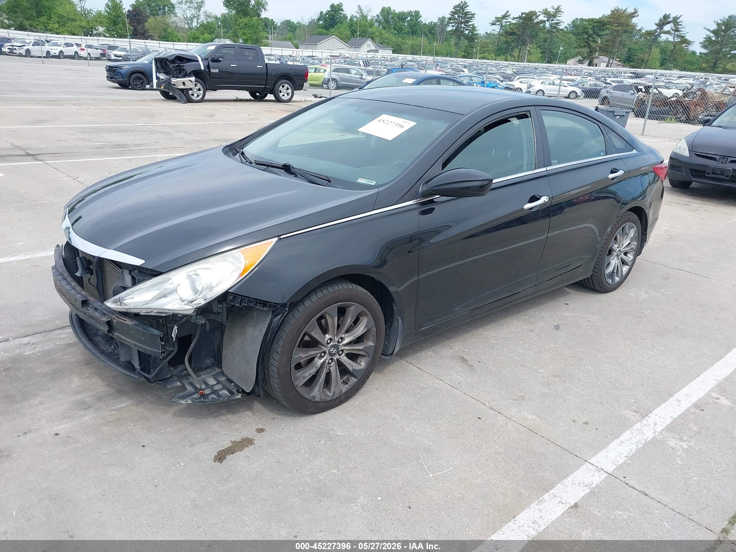 2012 Hyundai Sonata Se Black vin: 5NPEC4AC9CH370111