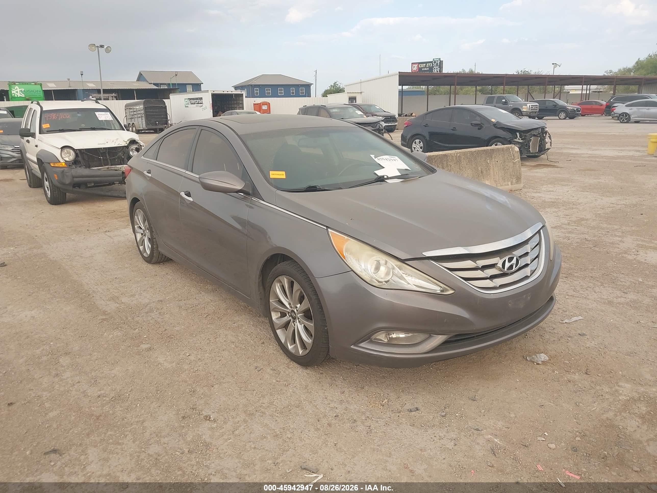 2012 Hyundai Sonata Se Серый vin: 5NPEC4AC9CH386194