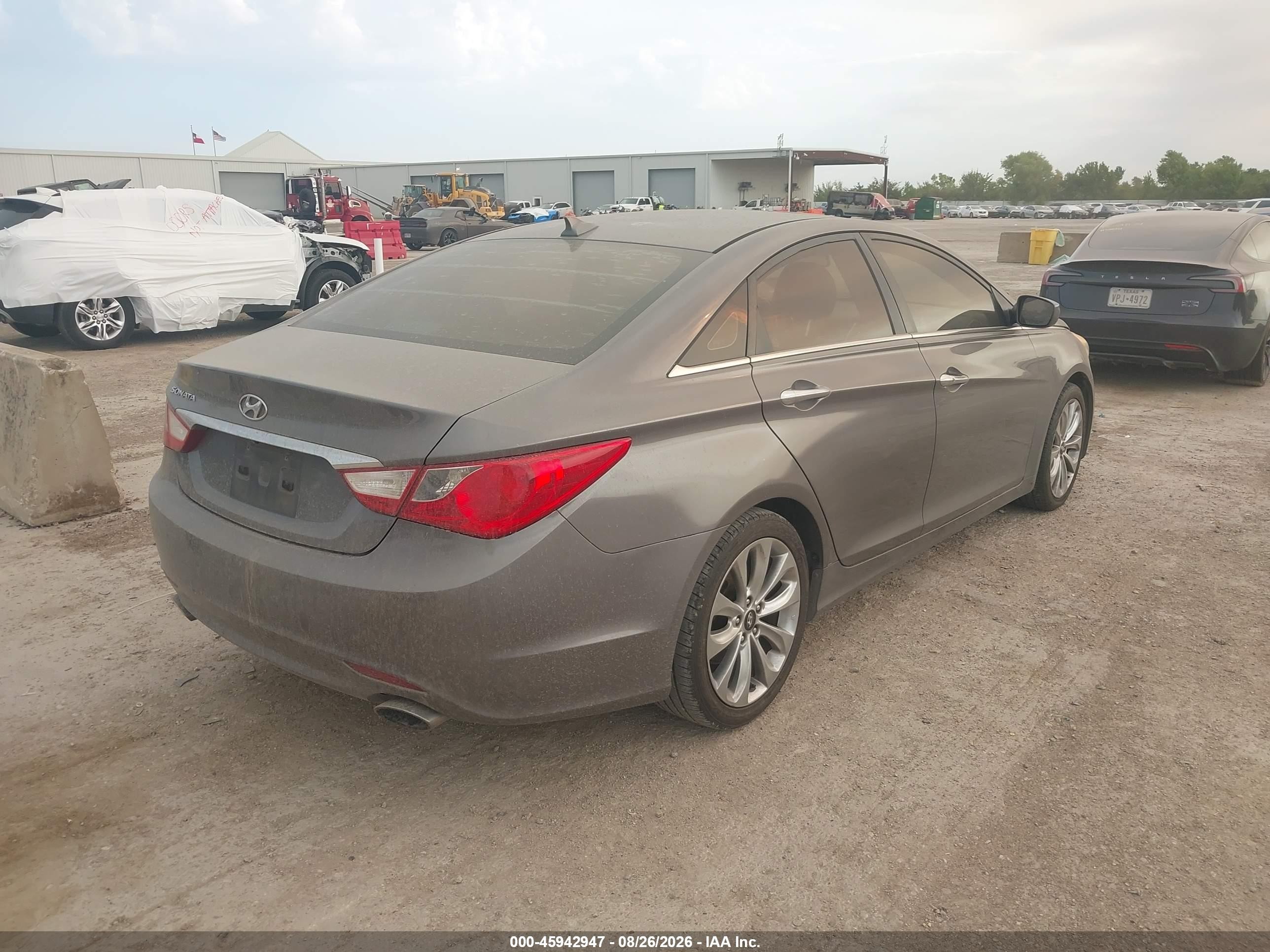 2012 Hyundai Sonata Se Gray vin: 5NPEC4AC9CH386194