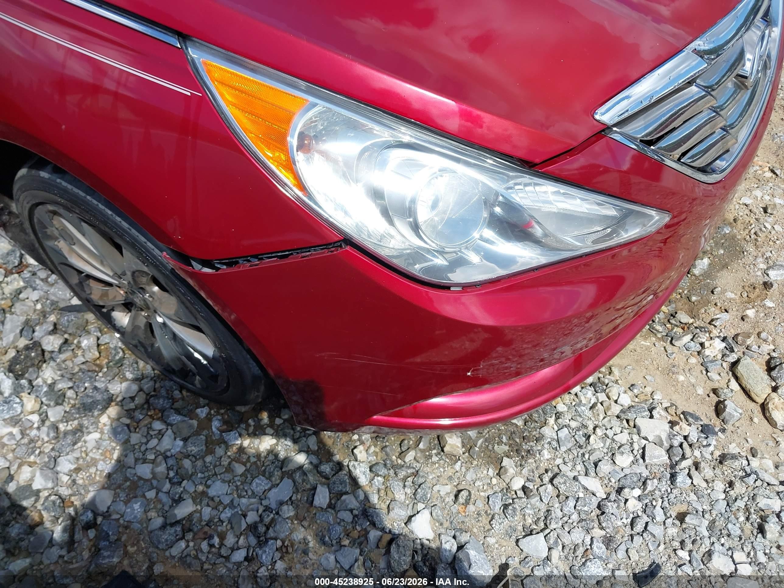 2012 Hyundai Sonata Se Red vin: 5NPEC4AC9CH388429