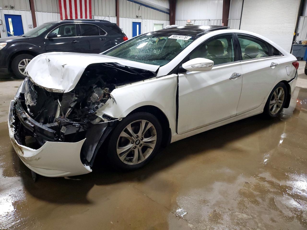 2012 Hyundai Sonata Limited White vin: 5NPEC4AC9CH402331