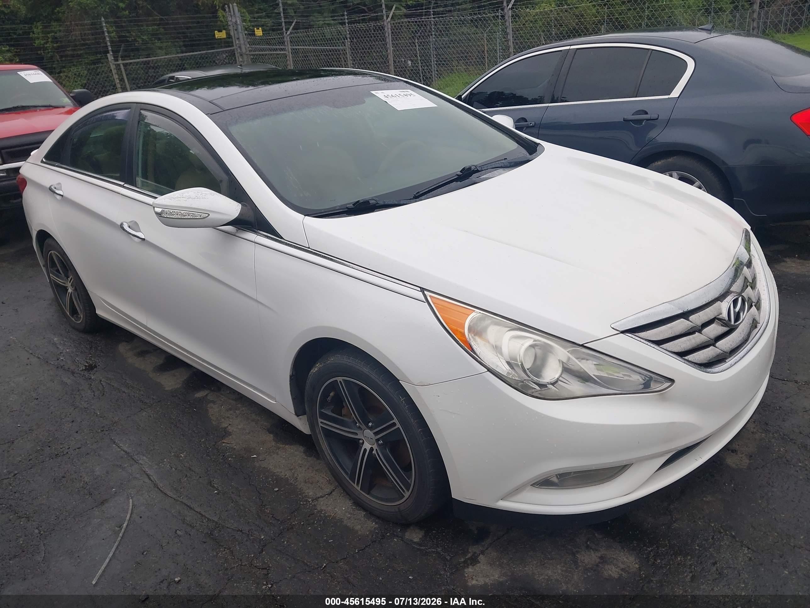2012 Hyundai Sonata Limited White vin: 5NPEC4AC9CH402345