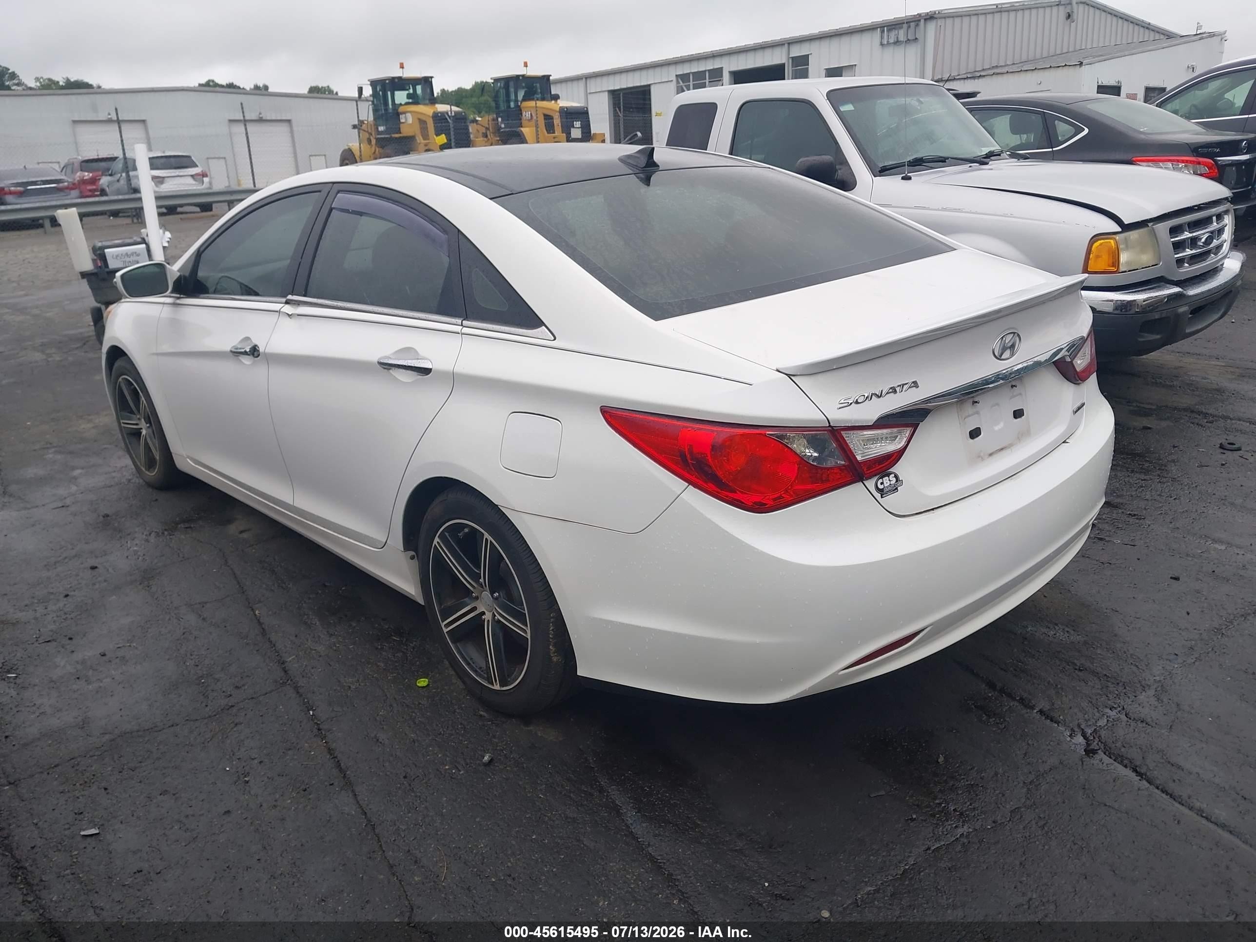 2012 Hyundai Sonata Limited White vin: 5NPEC4AC9CH402345