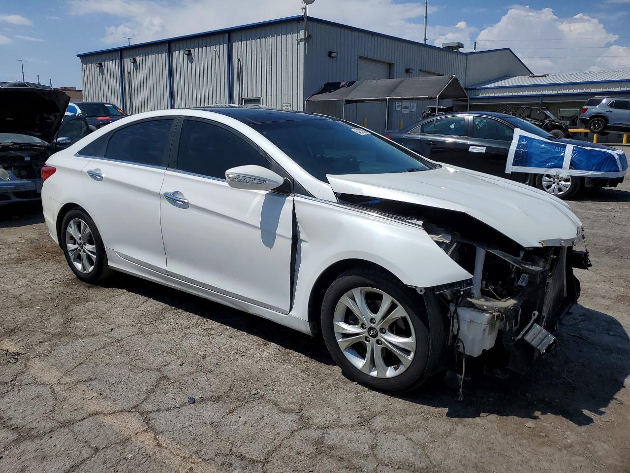 2012 Hyundai Sonata Limited White vin: 5NPEC4AC9CH403415
