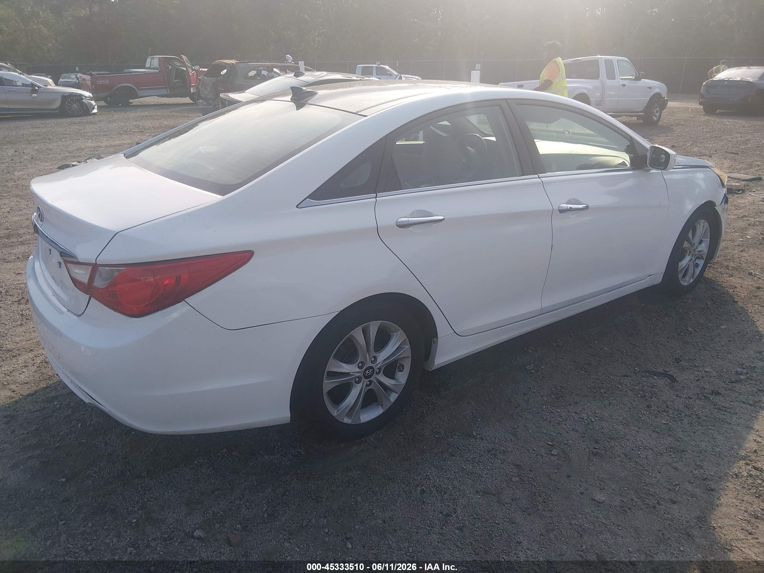2012 Hyundai Sonata Limited Белый vin: 5NPEC4AC9CH424541