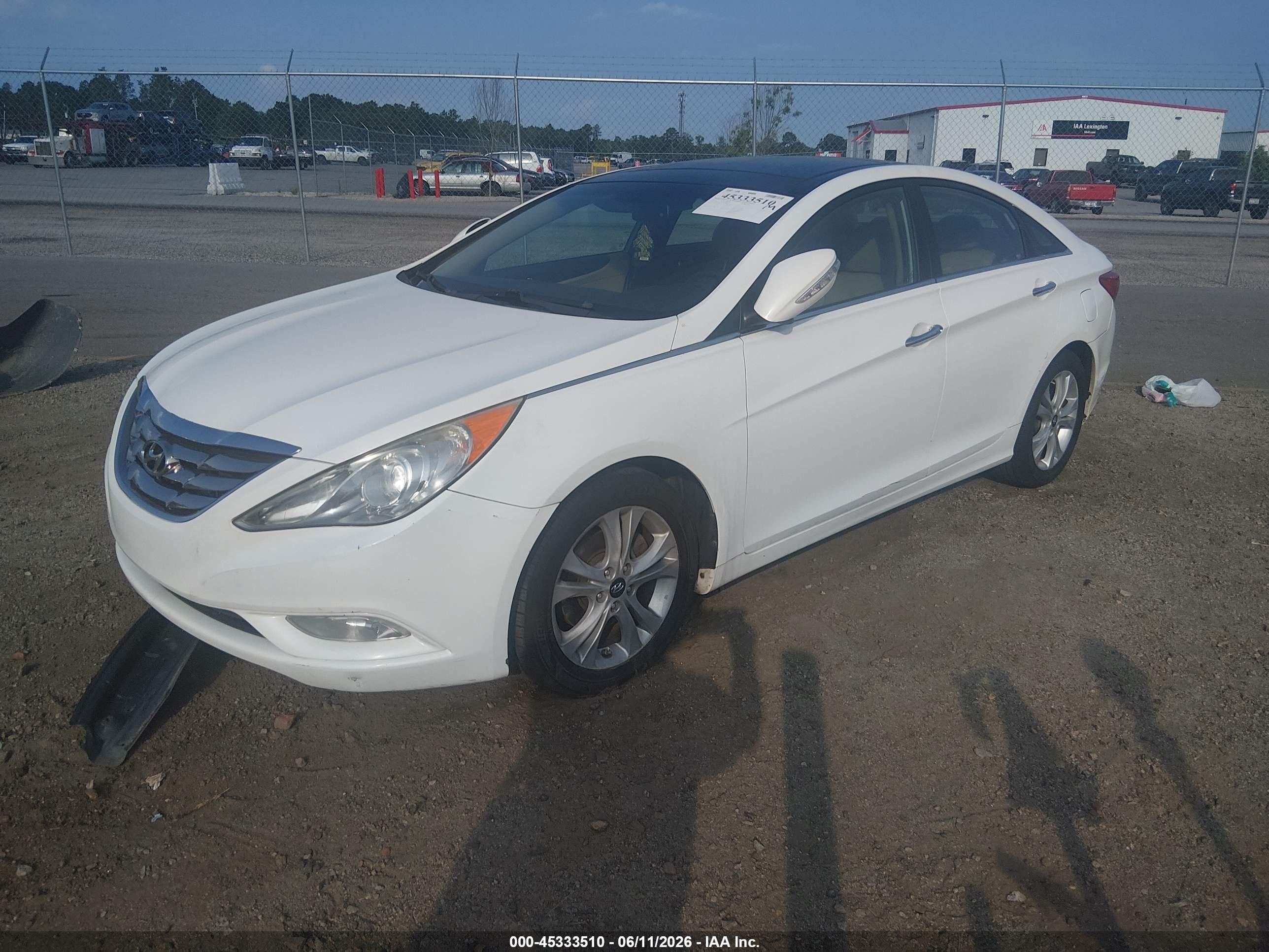 2012 Hyundai Sonata Limited Белый vin: 5NPEC4AC9CH424541
