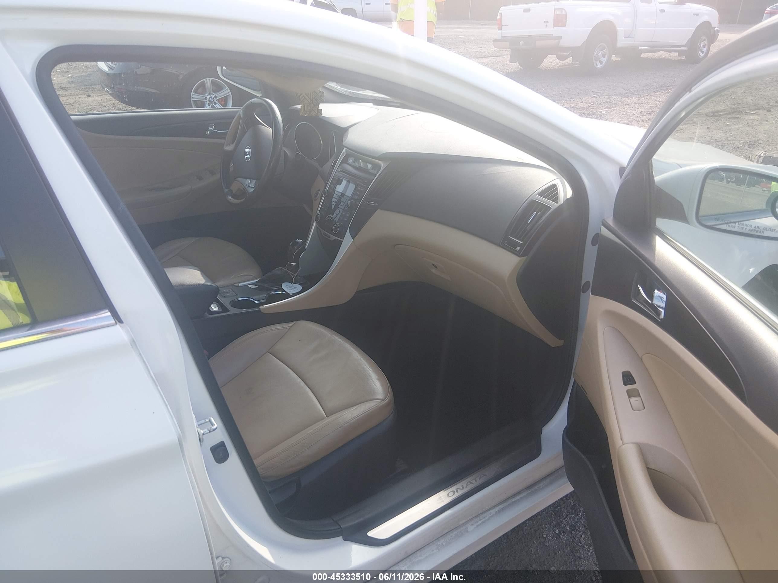 2012 Hyundai Sonata Limited Белый vin: 5NPEC4AC9CH424541