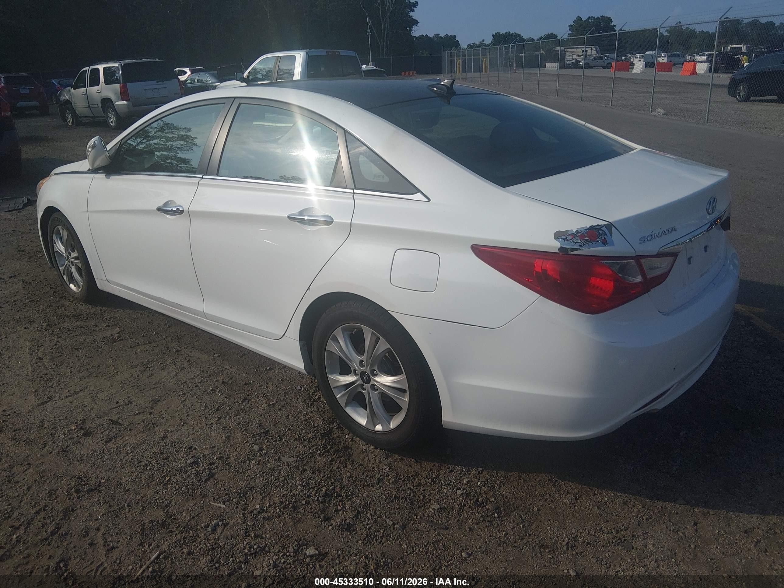 2012 Hyundai Sonata Limited Белый vin: 5NPEC4AC9CH424541