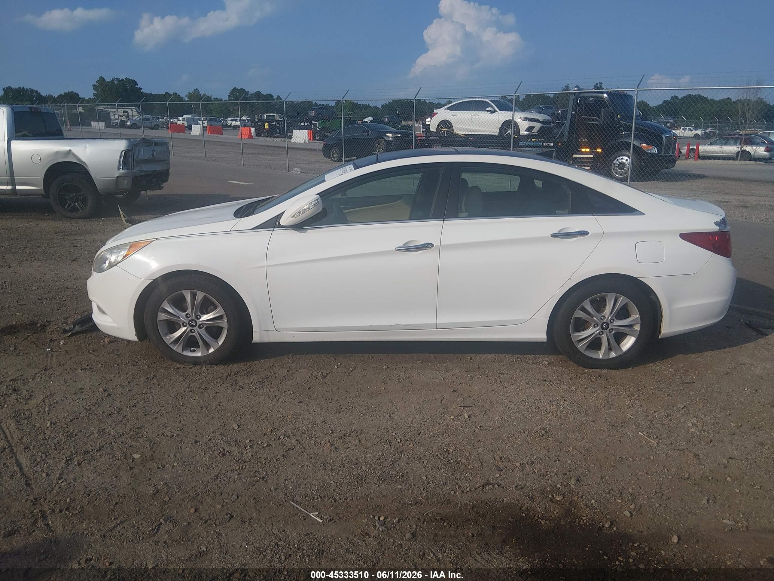 2012 Hyundai Sonata Limited Белый vin: 5NPEC4AC9CH424541