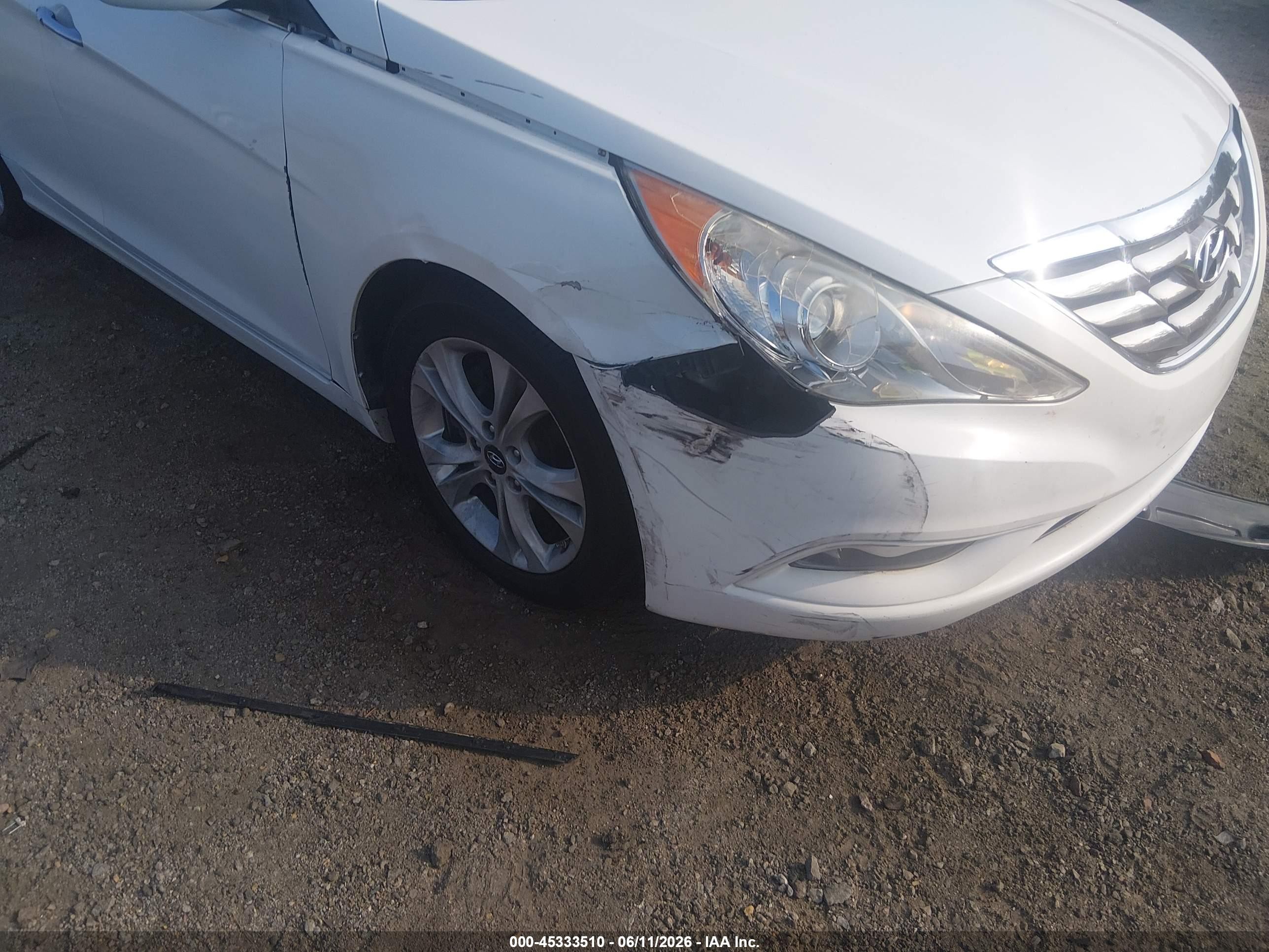 2012 Hyundai Sonata Limited Белый vin: 5NPEC4AC9CH424541