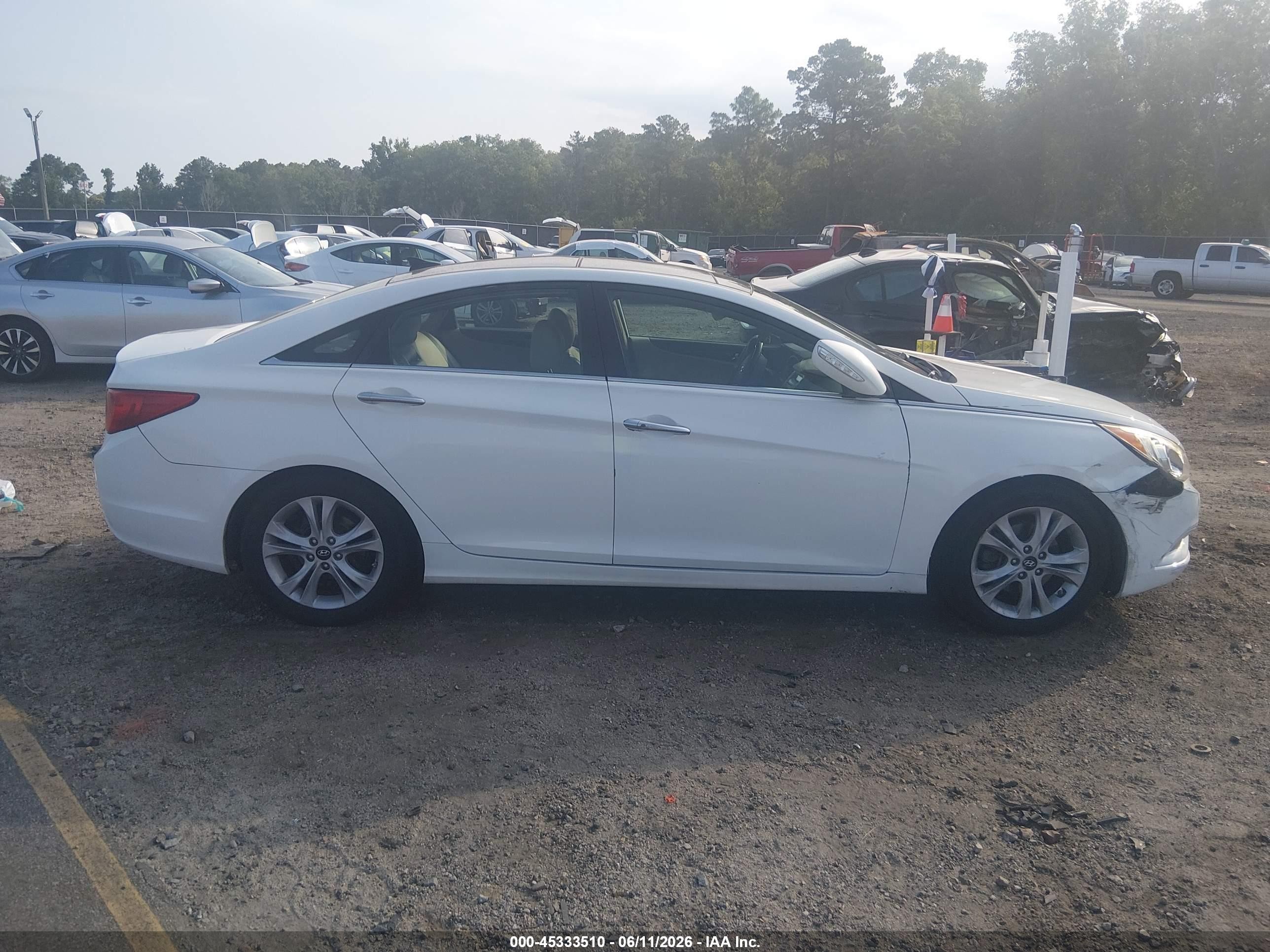 2012 Hyundai Sonata Limited Белый vin: 5NPEC4AC9CH424541