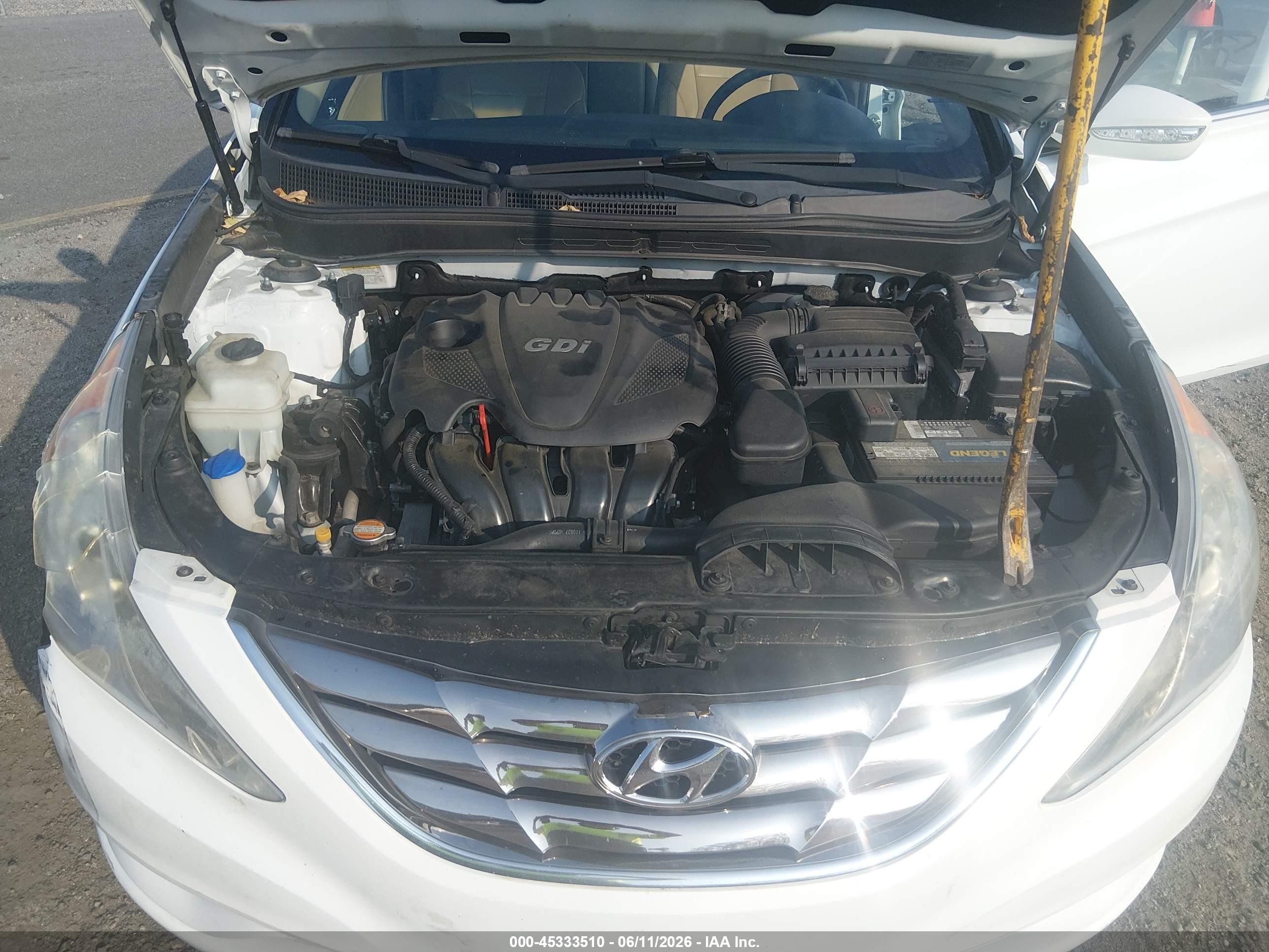 2012 Hyundai Sonata Limited Белый vin: 5NPEC4AC9CH424541