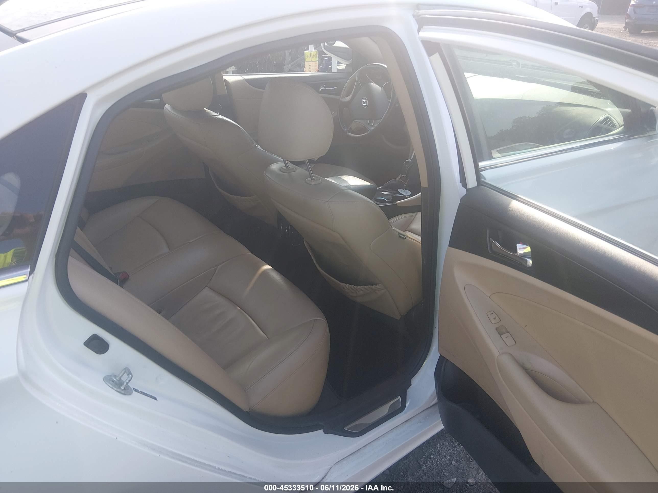2012 Hyundai Sonata Limited Белый vin: 5NPEC4AC9CH424541