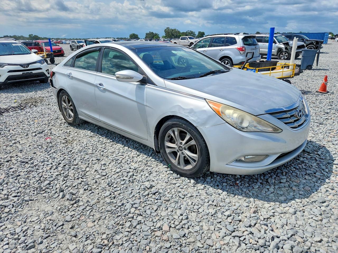 2012 Hyundai Sonata Limited Silver vin: 5NPEC4AC9CH433031