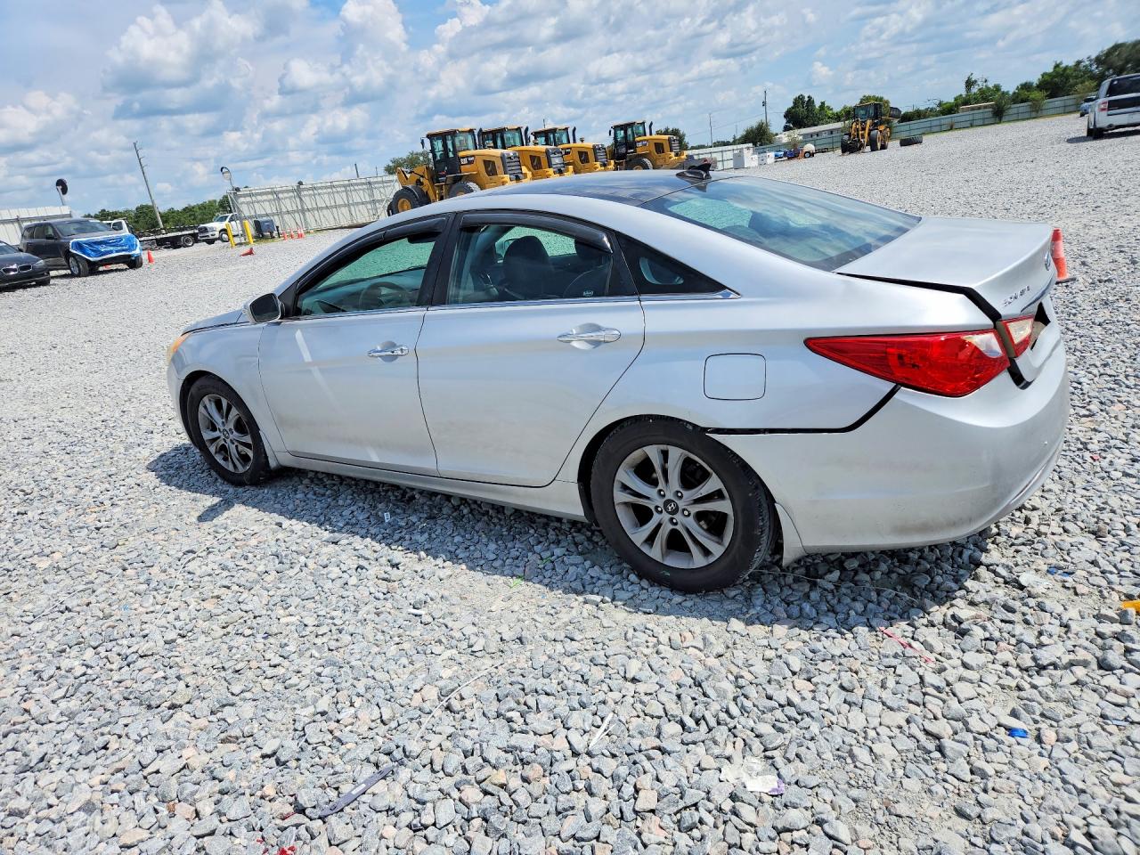 2012 Hyundai Sonata Limited Silver vin: 5NPEC4AC9CH433031