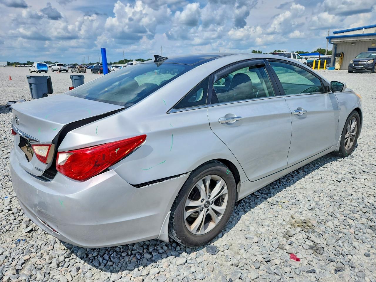 2012 Hyundai Sonata Limited Silver vin: 5NPEC4AC9CH433031