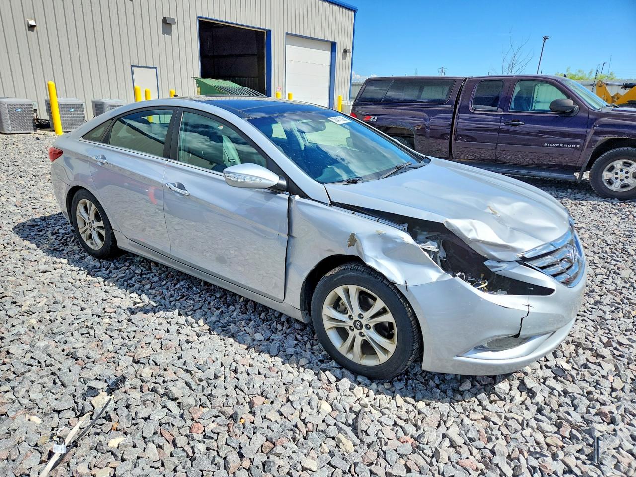 2012 Hyundai Sonata Limited Silver vin: 5NPEC4AC9CH443431