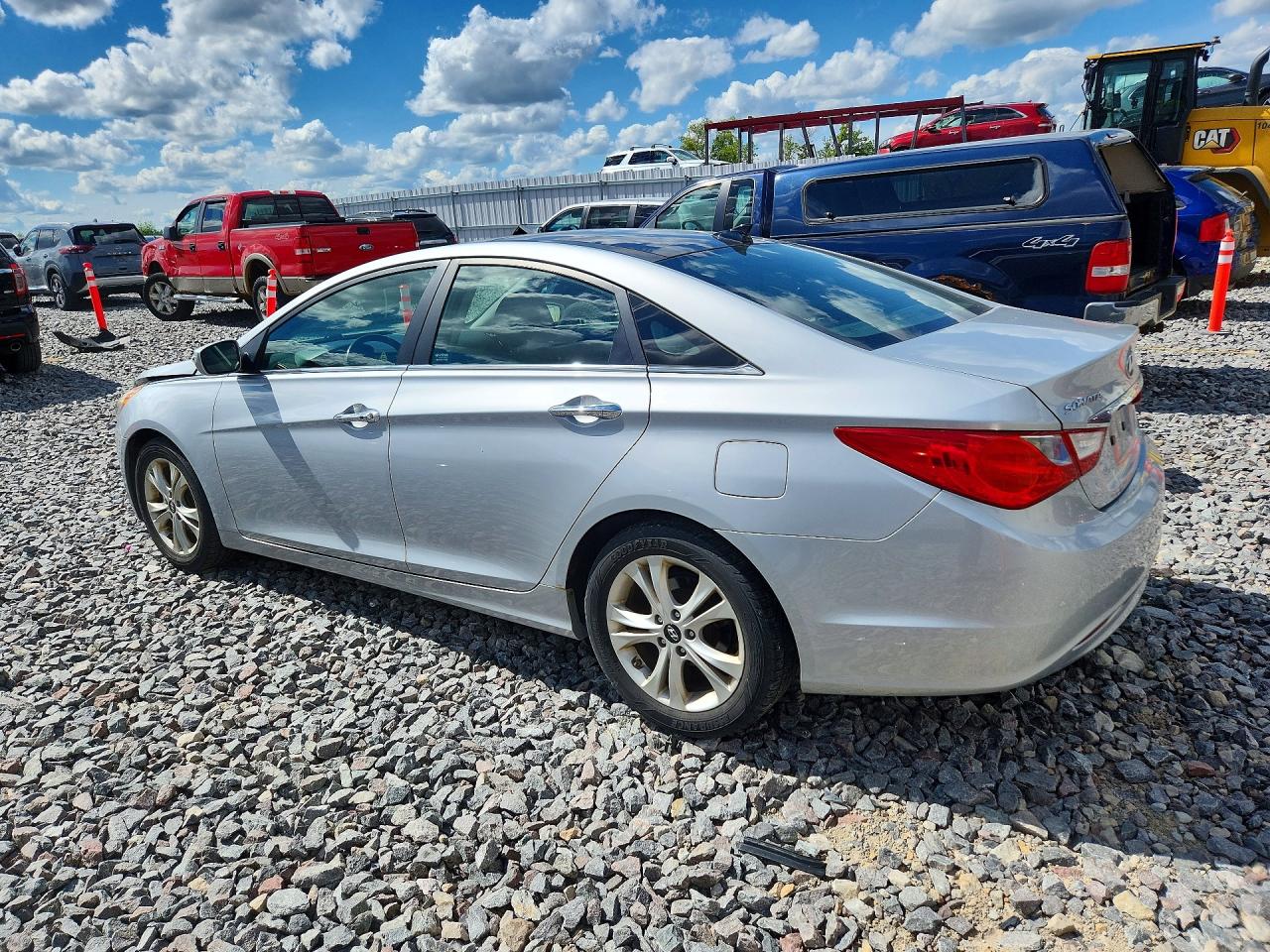 2012 Hyundai Sonata Limited Silver vin: 5NPEC4AC9CH443431