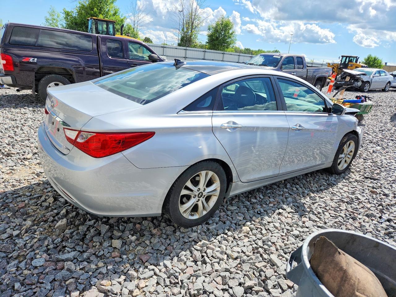 2012 Hyundai Sonata Limited Silver vin: 5NPEC4AC9CH443431