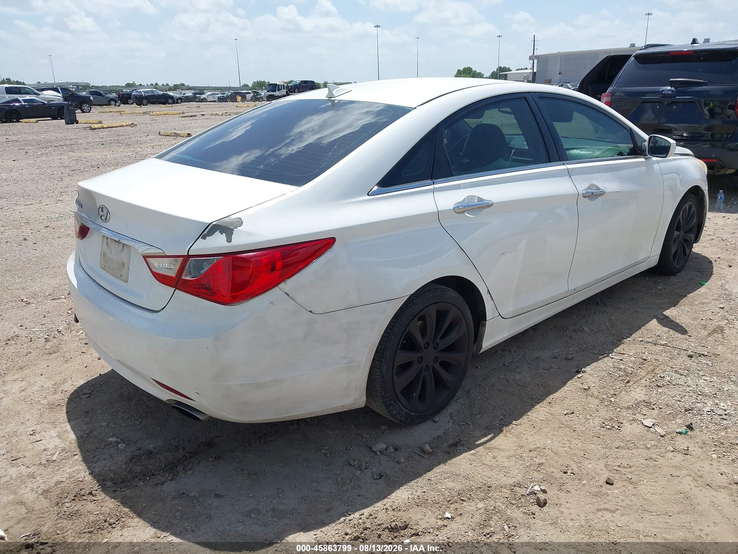 2012 Hyundai Sonata Se White vin: 5NPEC4AC9CH480317