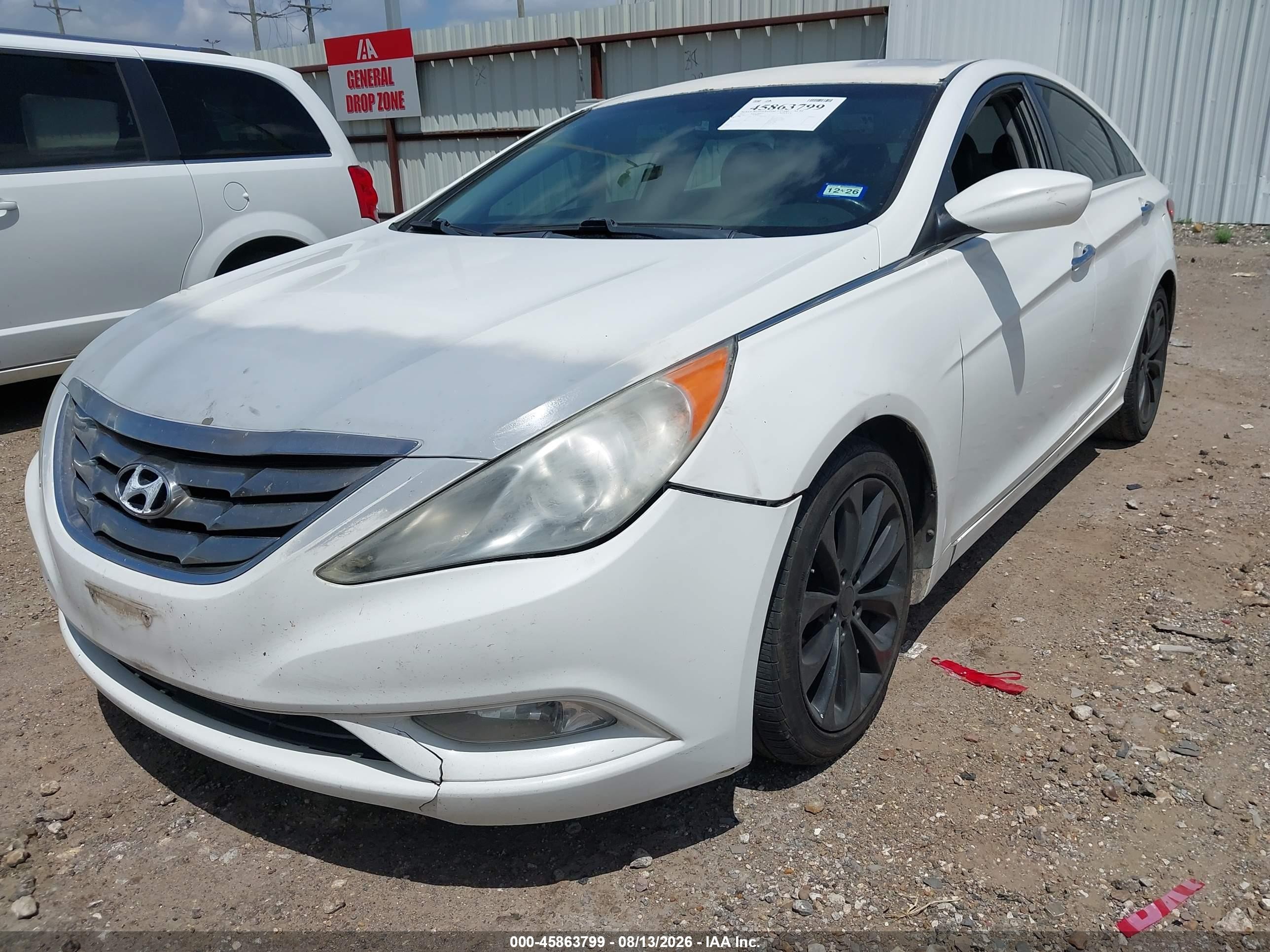2012 Hyundai Sonata Se White vin: 5NPEC4AC9CH480317