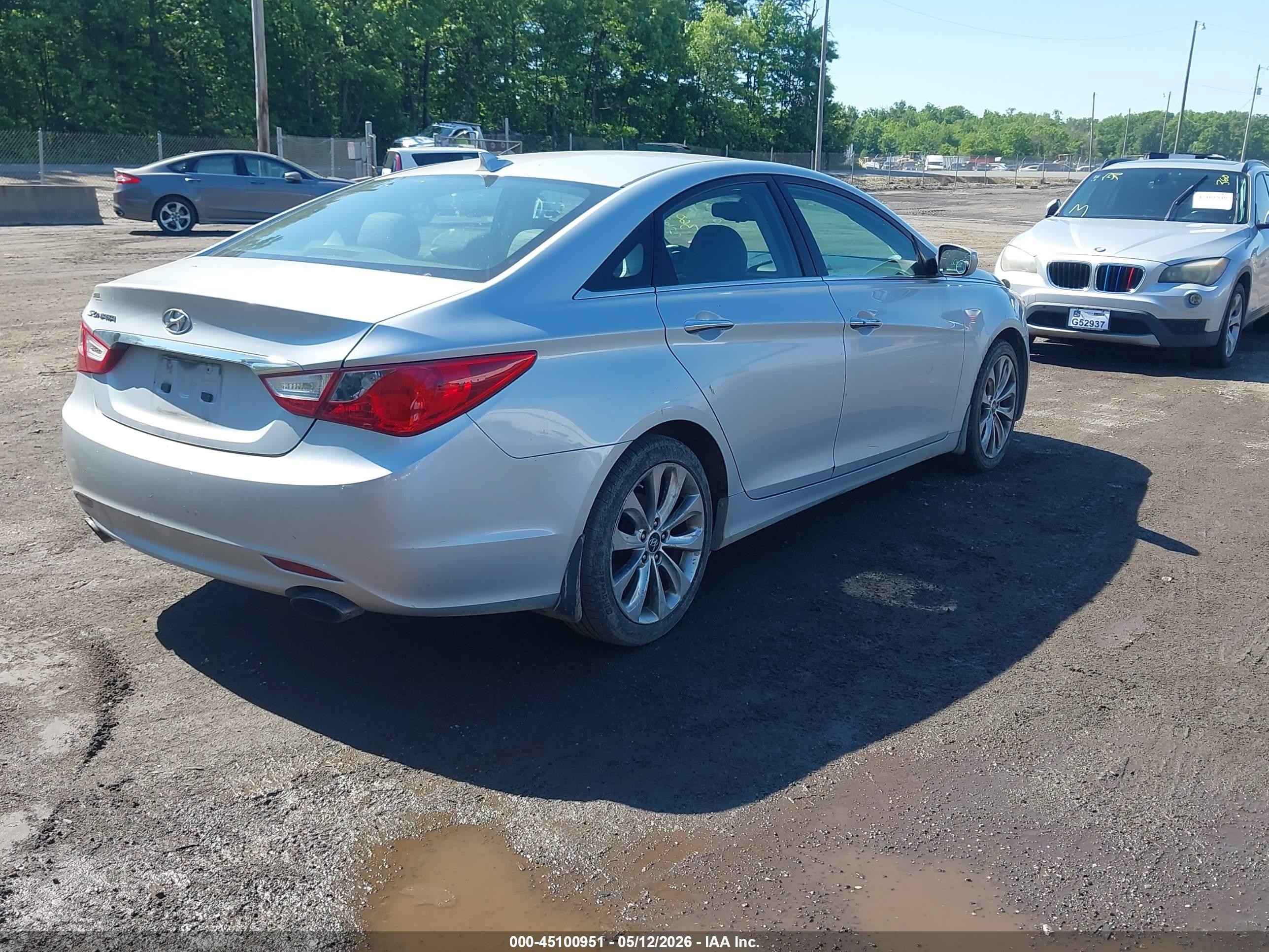 2013 Hyundai Sonata Se Silver vin: 5NPEC4AC9DH510210