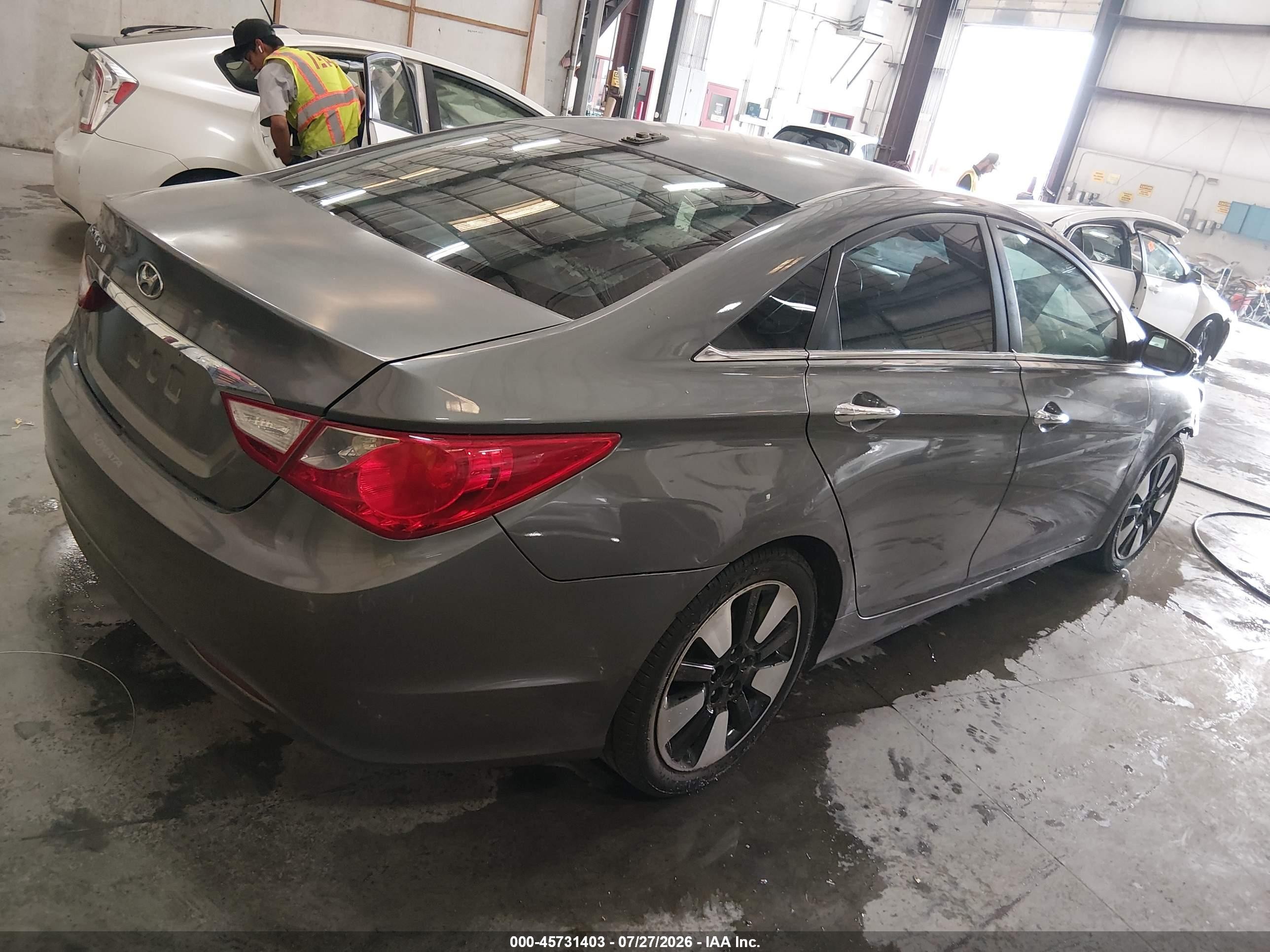 2013 Hyundai Sonata Limited Gray vin: 5NPEC4AC9DH512846