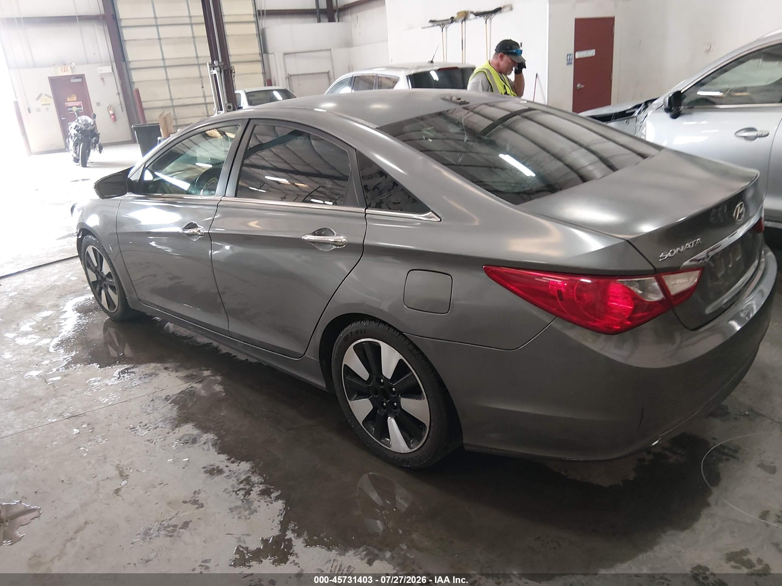 2013 Hyundai Sonata Limited Gray vin: 5NPEC4AC9DH512846
