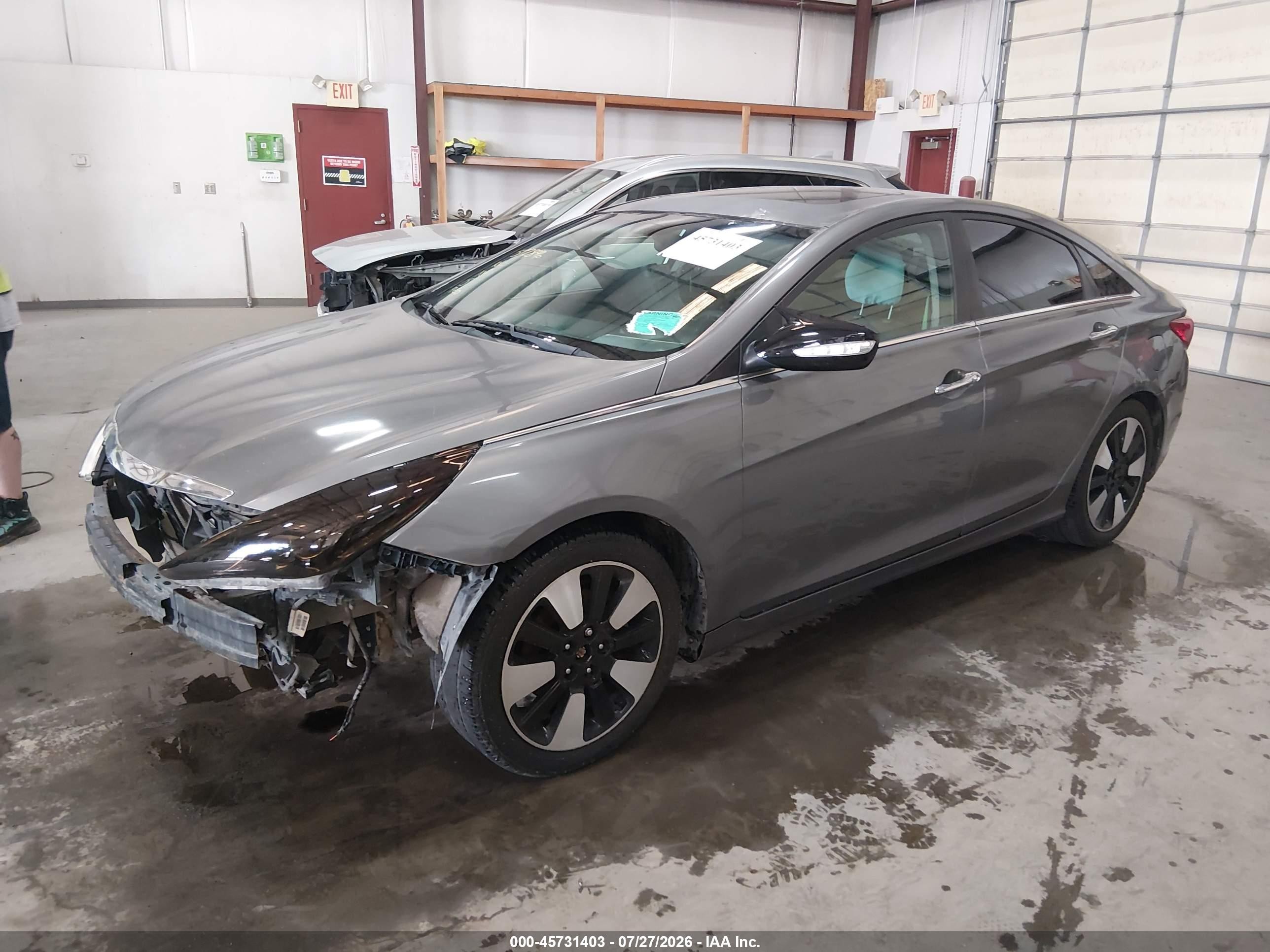 2013 Hyundai Sonata Limited Gray vin: 5NPEC4AC9DH512846