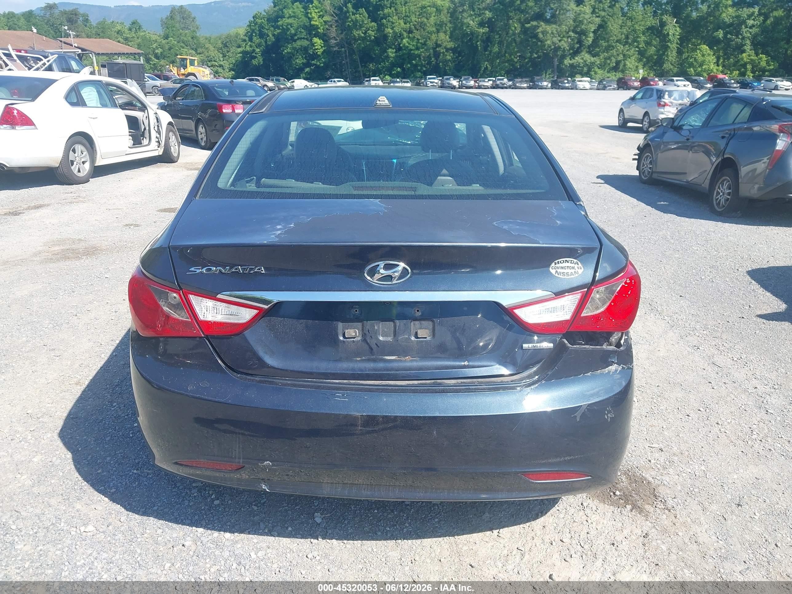 2013 Hyundai Sonata Limited Черный vin: 5NPEC4AC9DH535902