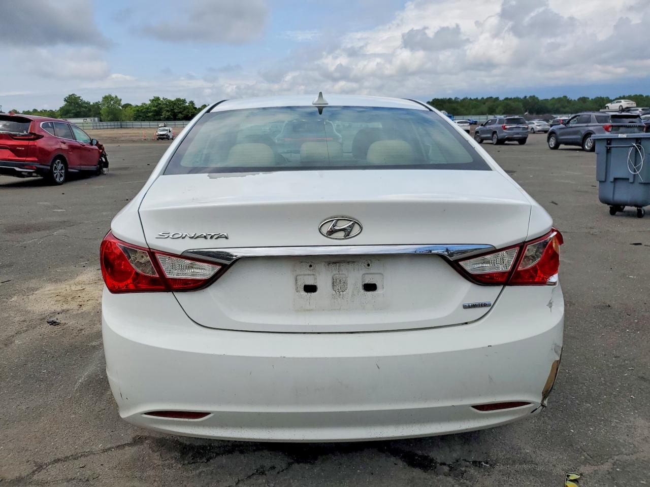 2013 Hyundai Sonata Limited White vin: 5NPEC4AC9DH557754