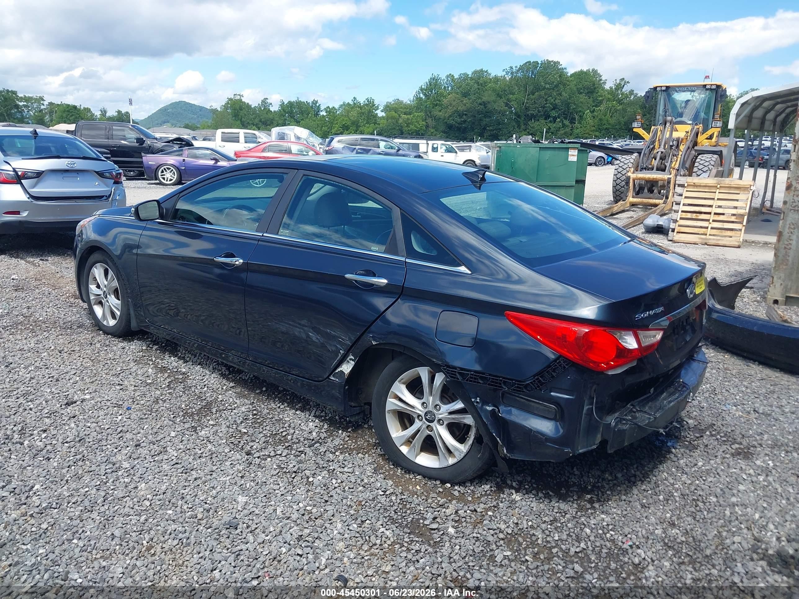 2013 Hyundai Sonata Limited Blue vin: 5NPEC4AC9DH599423