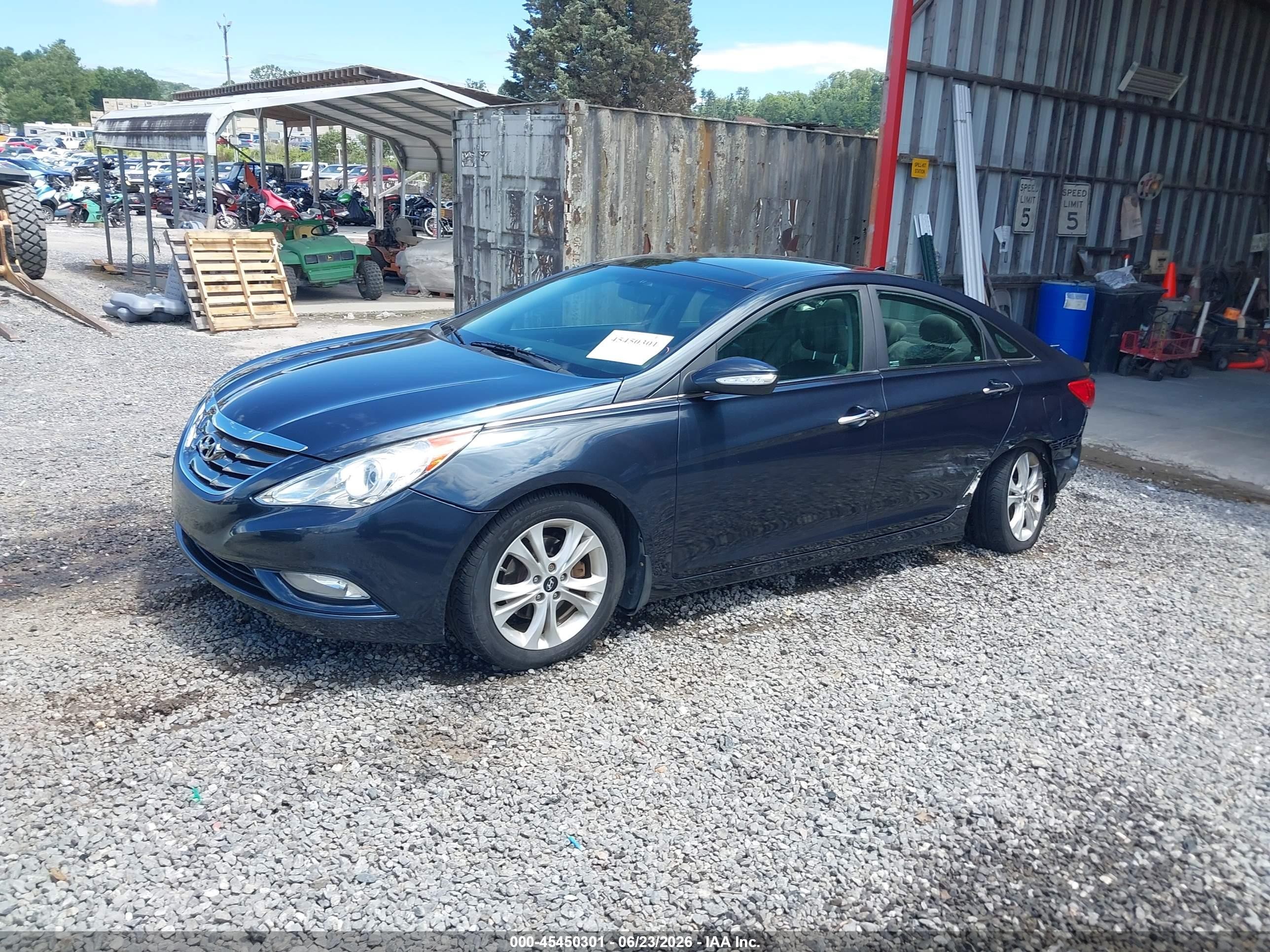 2013 Hyundai Sonata Limited Blue vin: 5NPEC4AC9DH599423