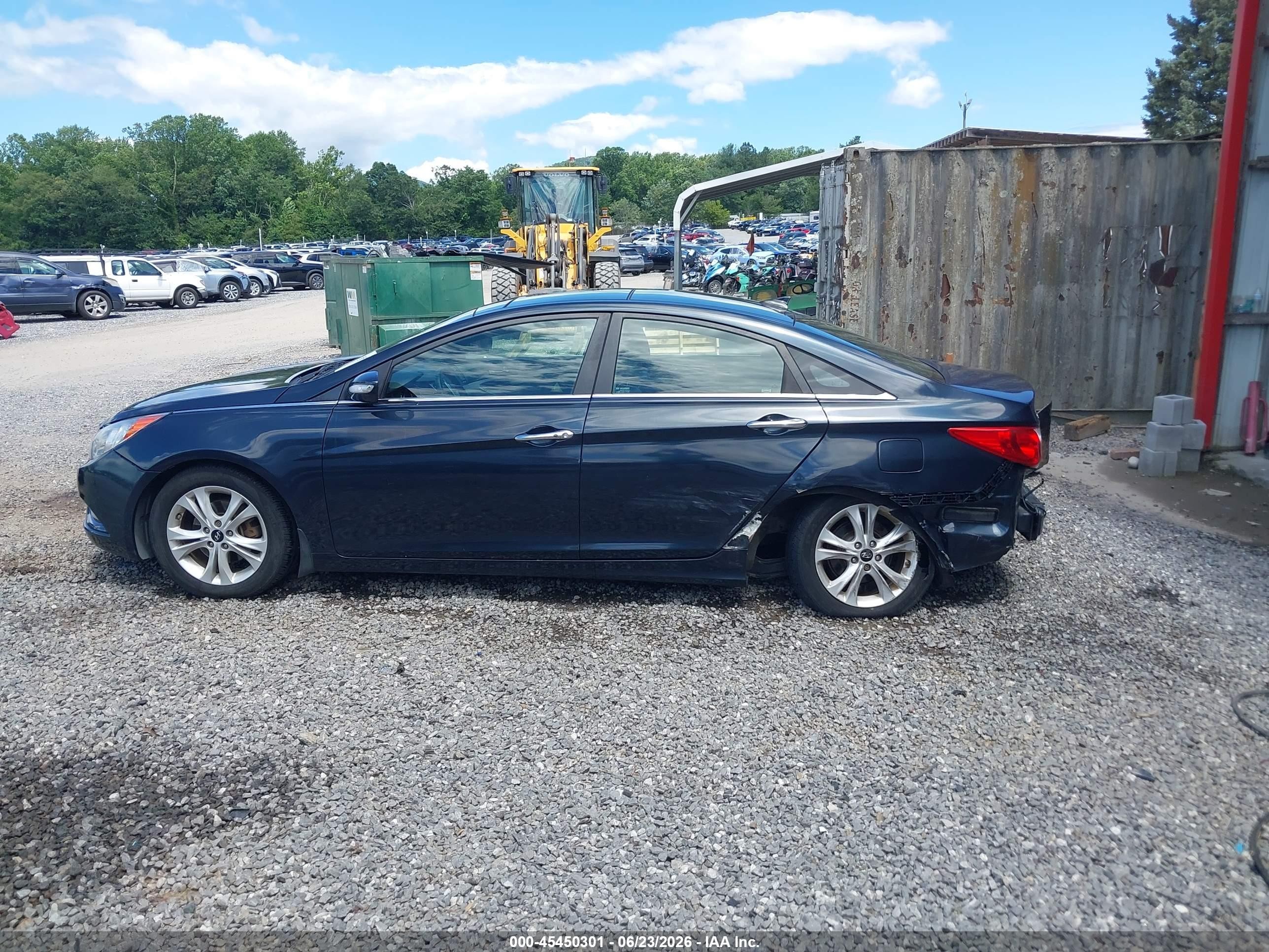 2013 Hyundai Sonata Limited Blue vin: 5NPEC4AC9DH599423