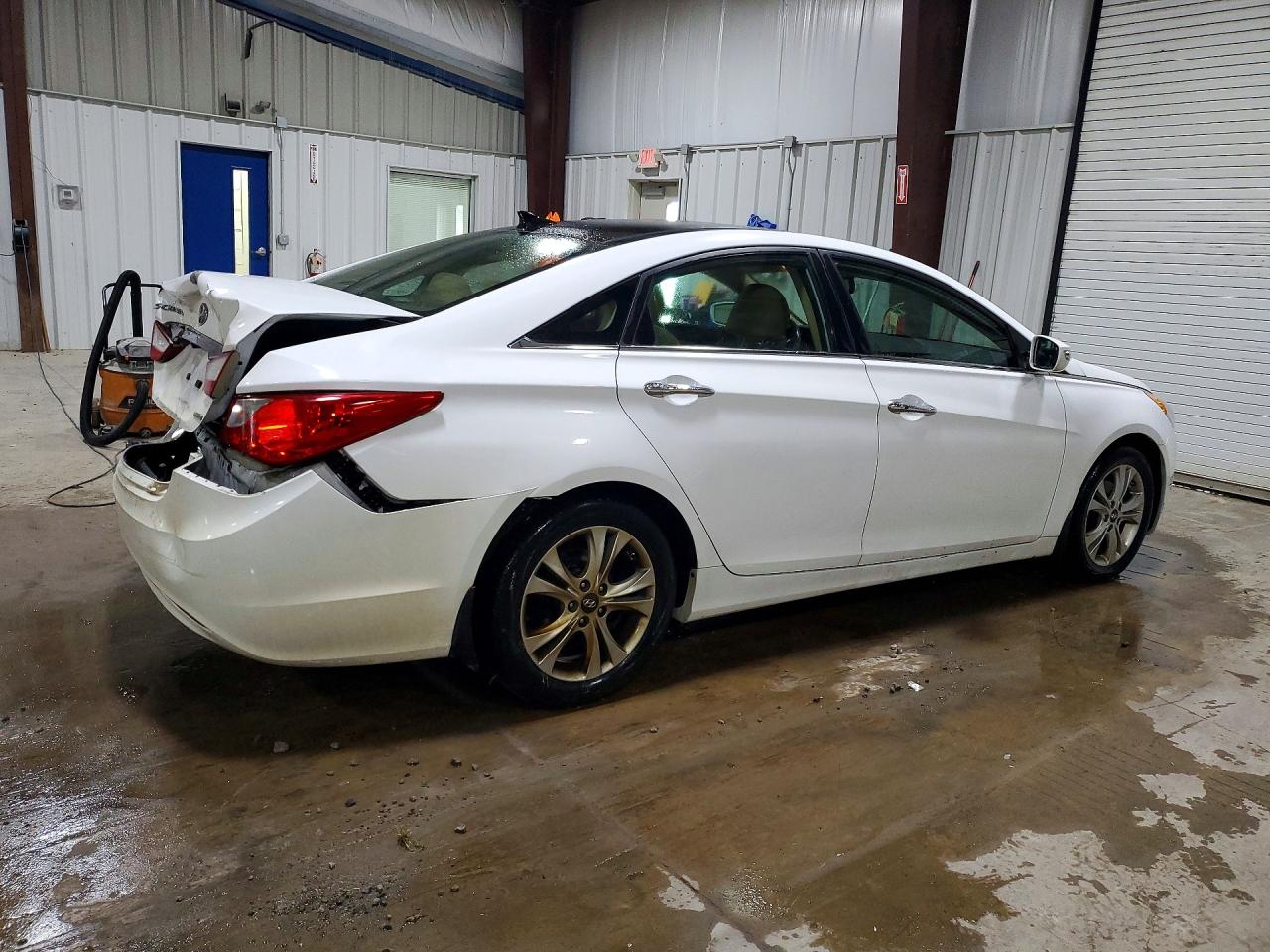 2013 Hyundai Sonata Limited White vin: 5NPEC4AC9DH606788