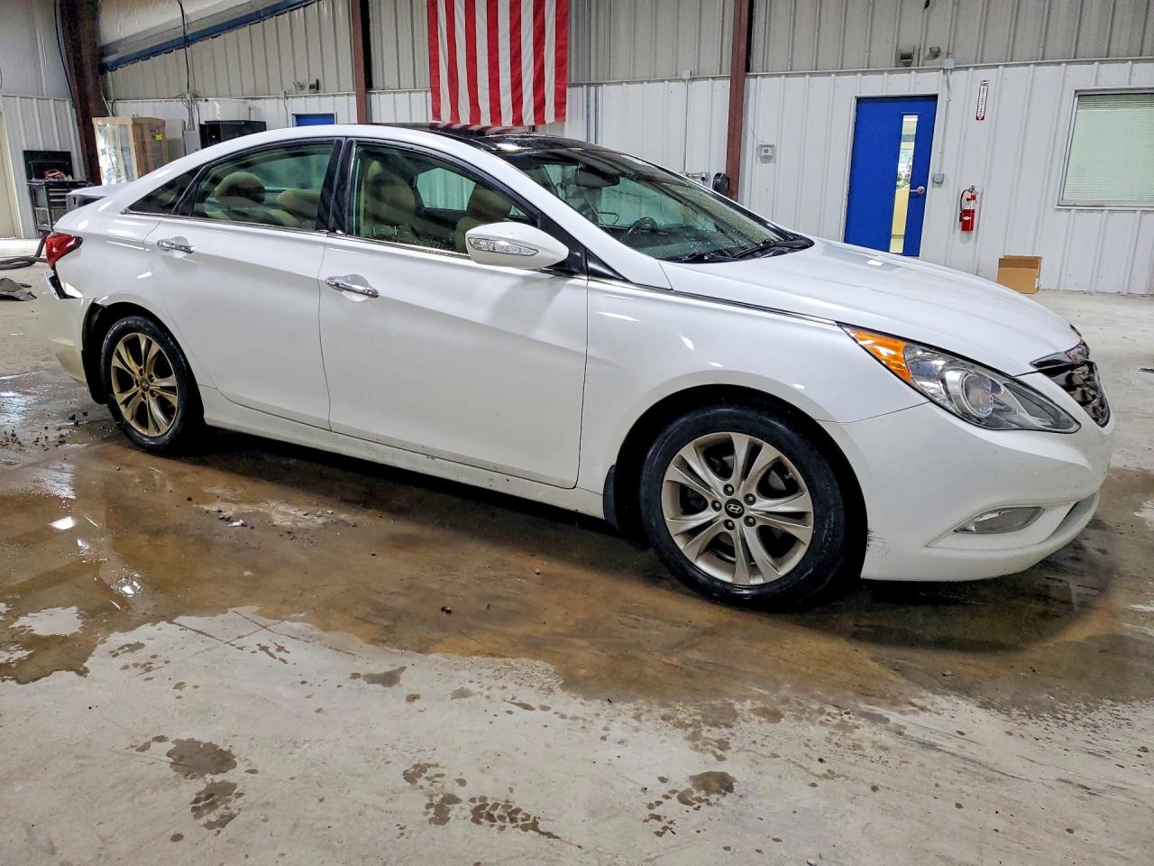 2013 Hyundai Sonata Limited White vin: 5NPEC4AC9DH606788