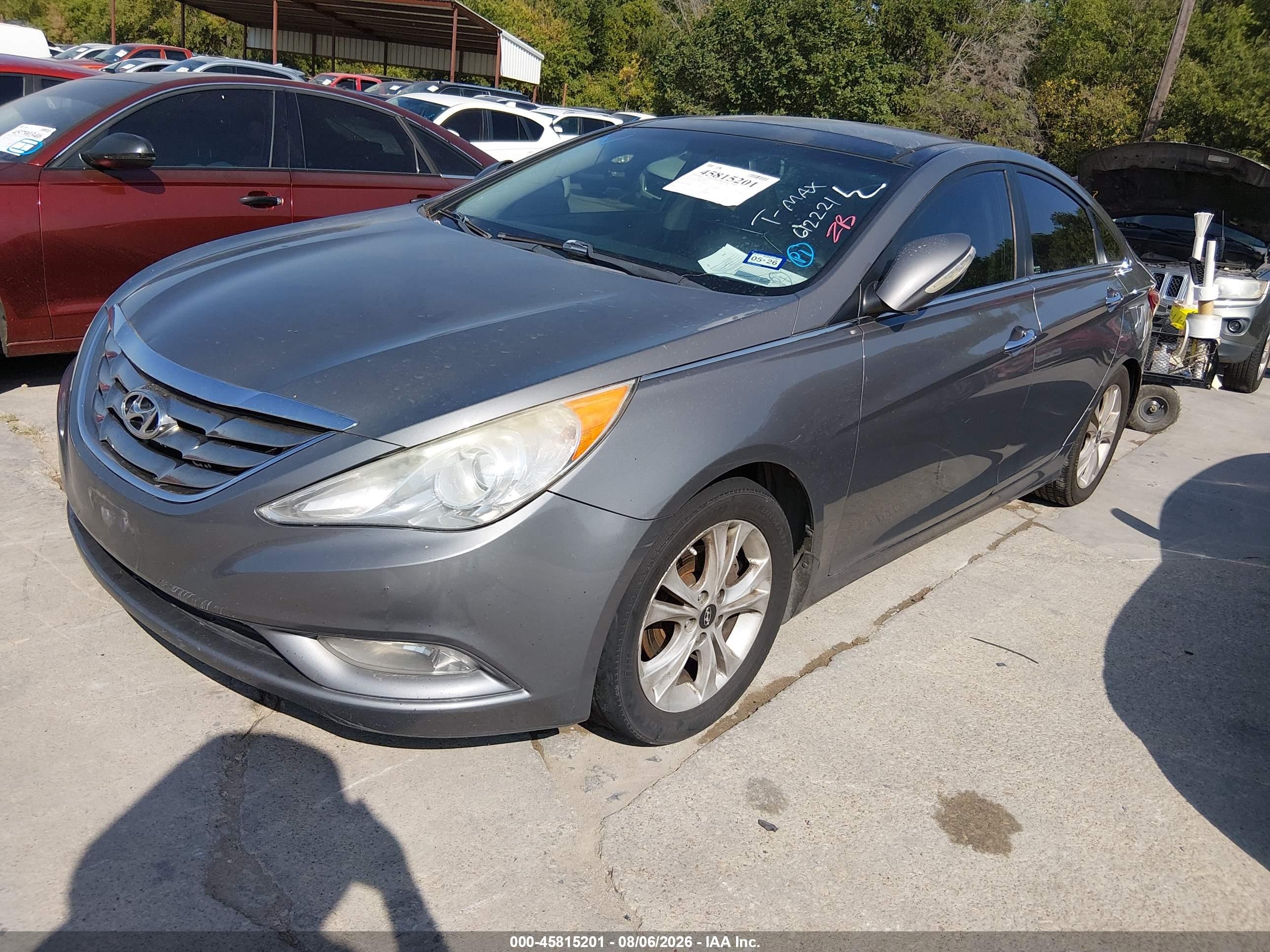 2013 Hyundai Sonata Limited Gray vin: 5NPEC4AC9DH612221
