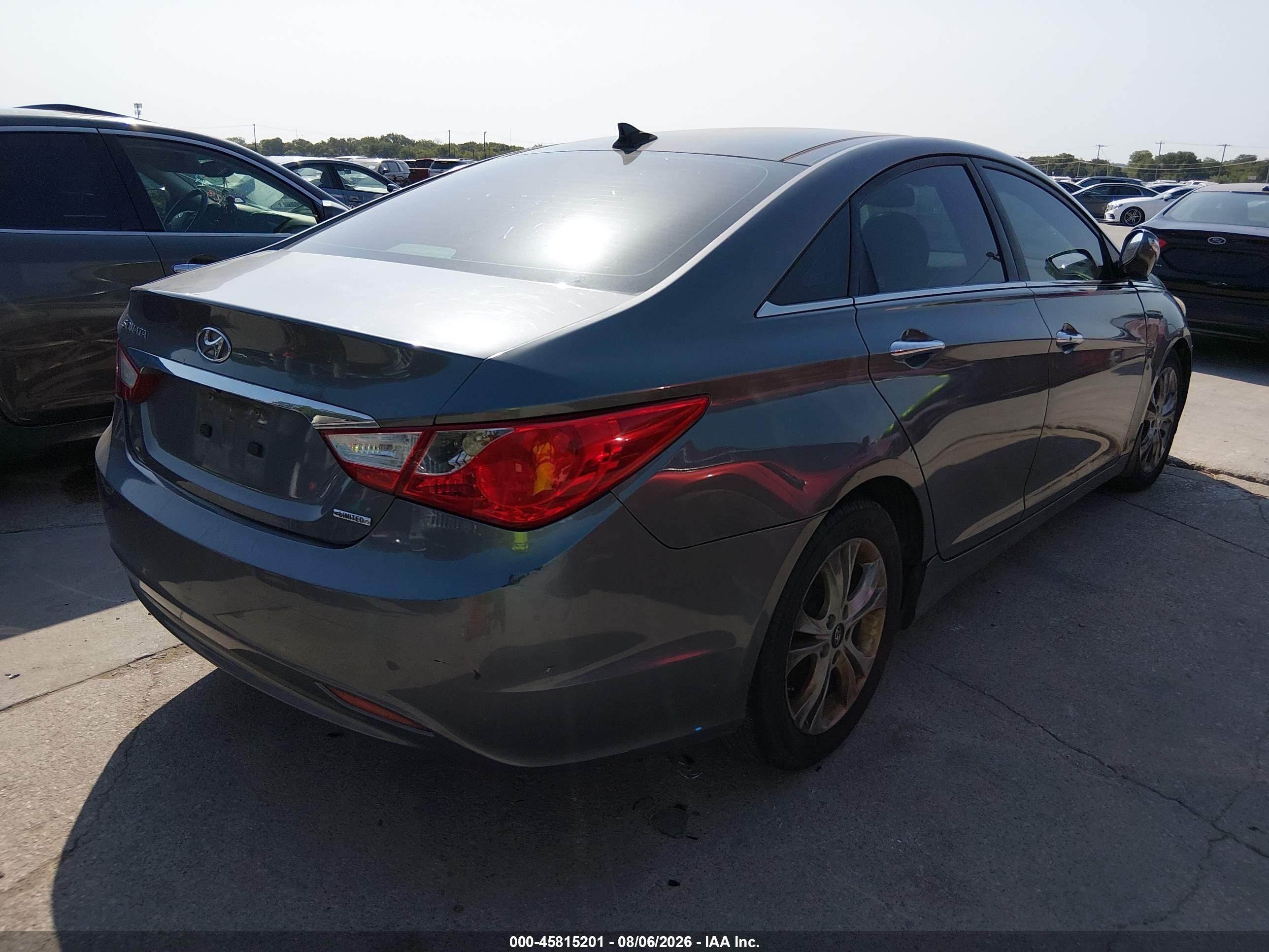 2013 Hyundai Sonata Limited Gray vin: 5NPEC4AC9DH612221