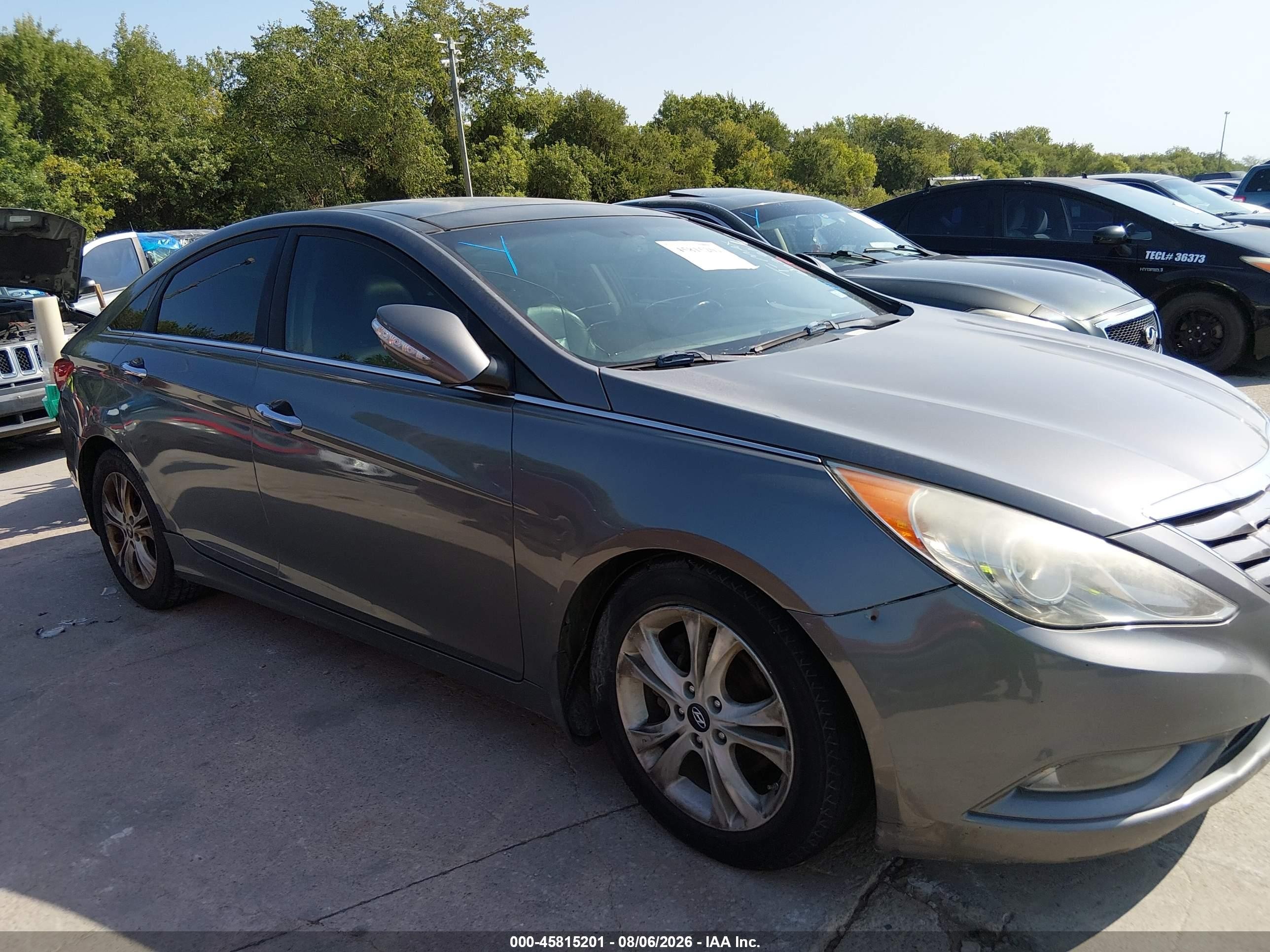 2013 Hyundai Sonata Limited Gray vin: 5NPEC4AC9DH612221