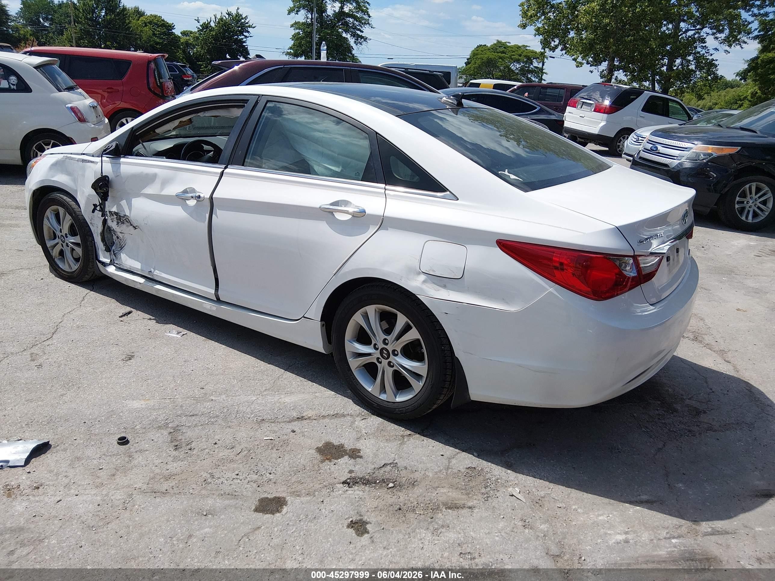 2013 Hyundai Sonata Limited Белый vin: 5NPEC4AC9DH619119