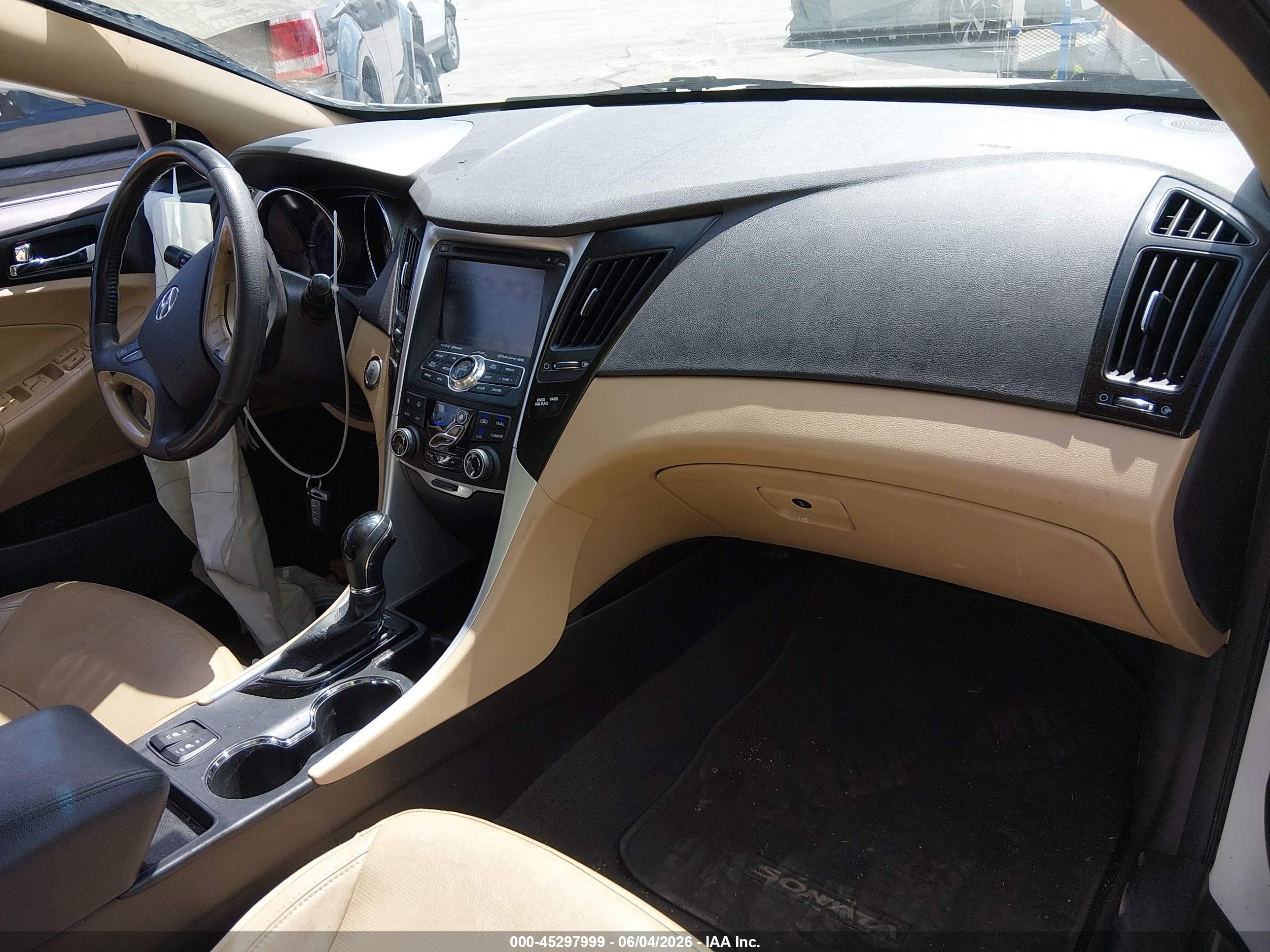 2013 Hyundai Sonata Limited Белый vin: 5NPEC4AC9DH619119