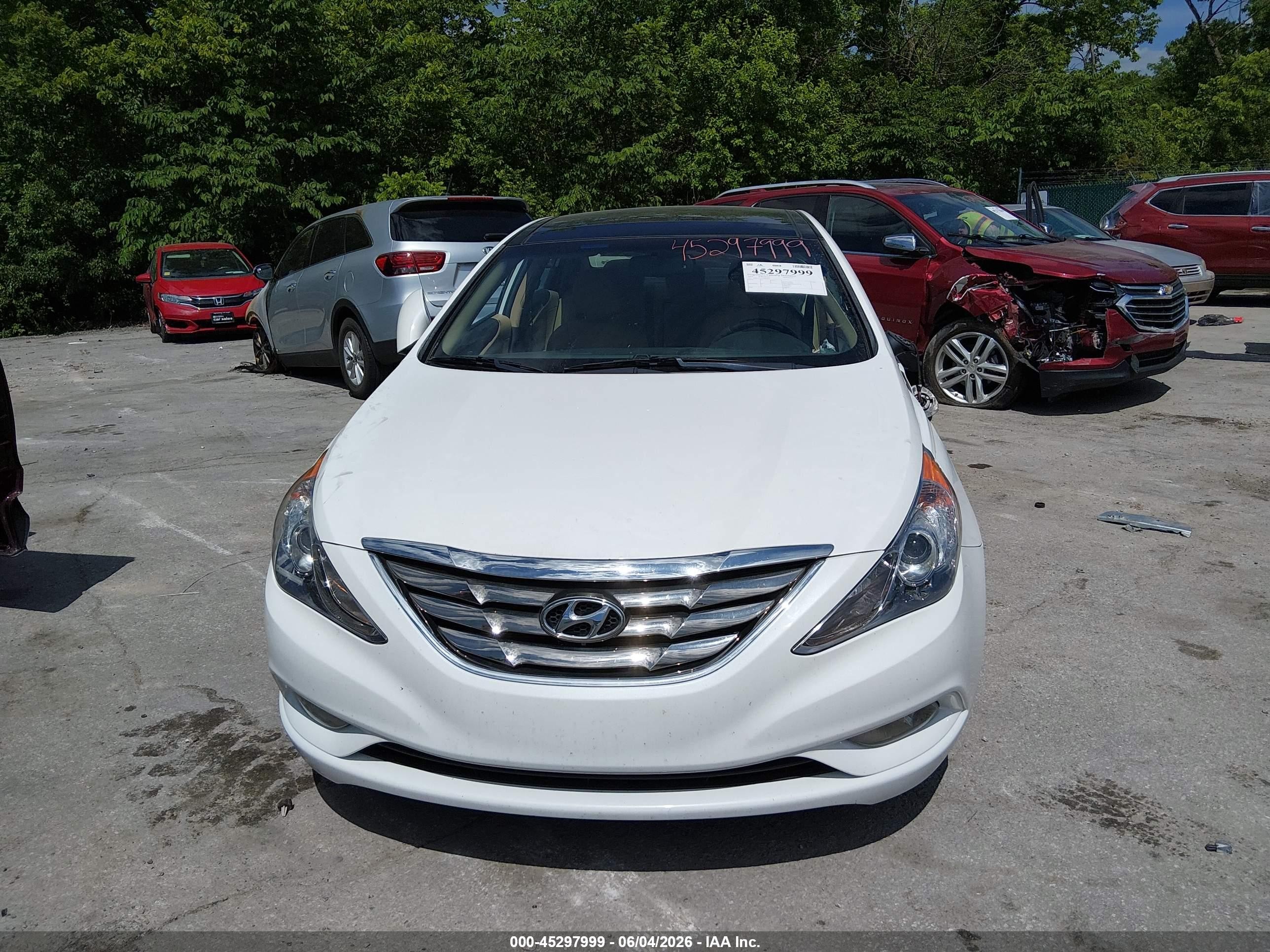 2013 Hyundai Sonata Limited Белый vin: 5NPEC4AC9DH619119