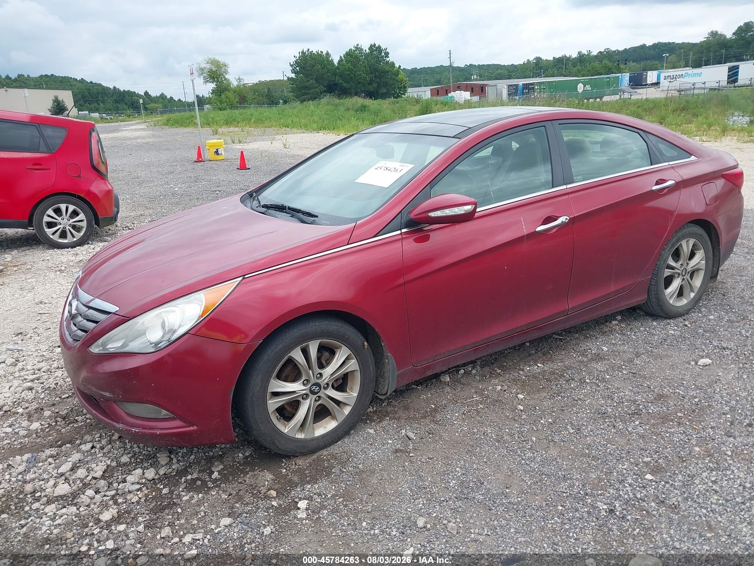 2013 Hyundai Sonata Limited Red vin: 5NPEC4AC9DH630444